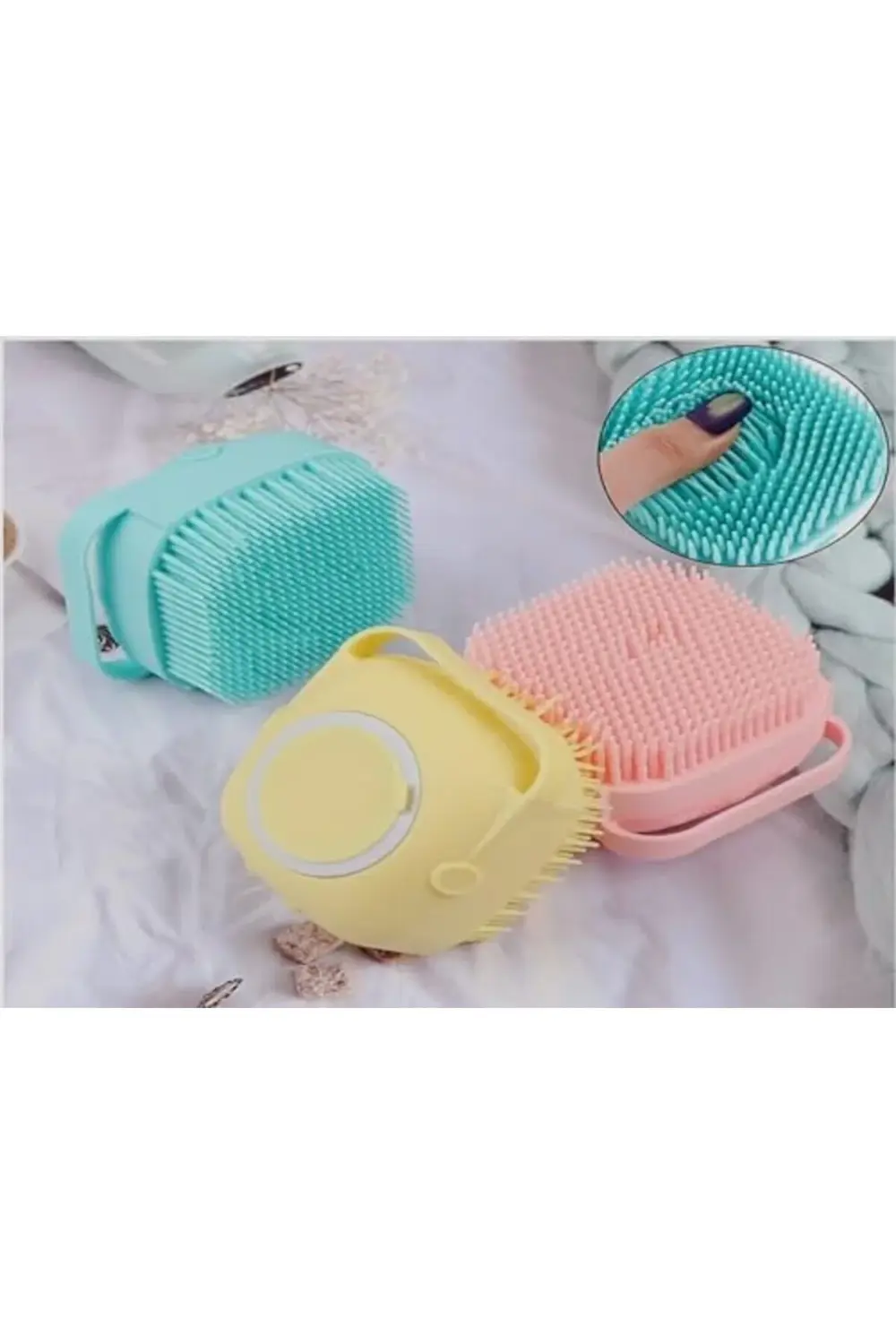 Monte Lua Çok Amaçlı Yumuşak Silikon Duş Lifi - Sabun Jel Şampuan