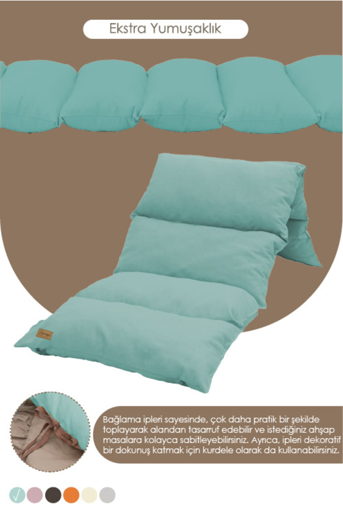 Mordesign Montessori Çocuk Oyun Minderi,Katlanabilir Yer Minderi,Anaokul/Kr