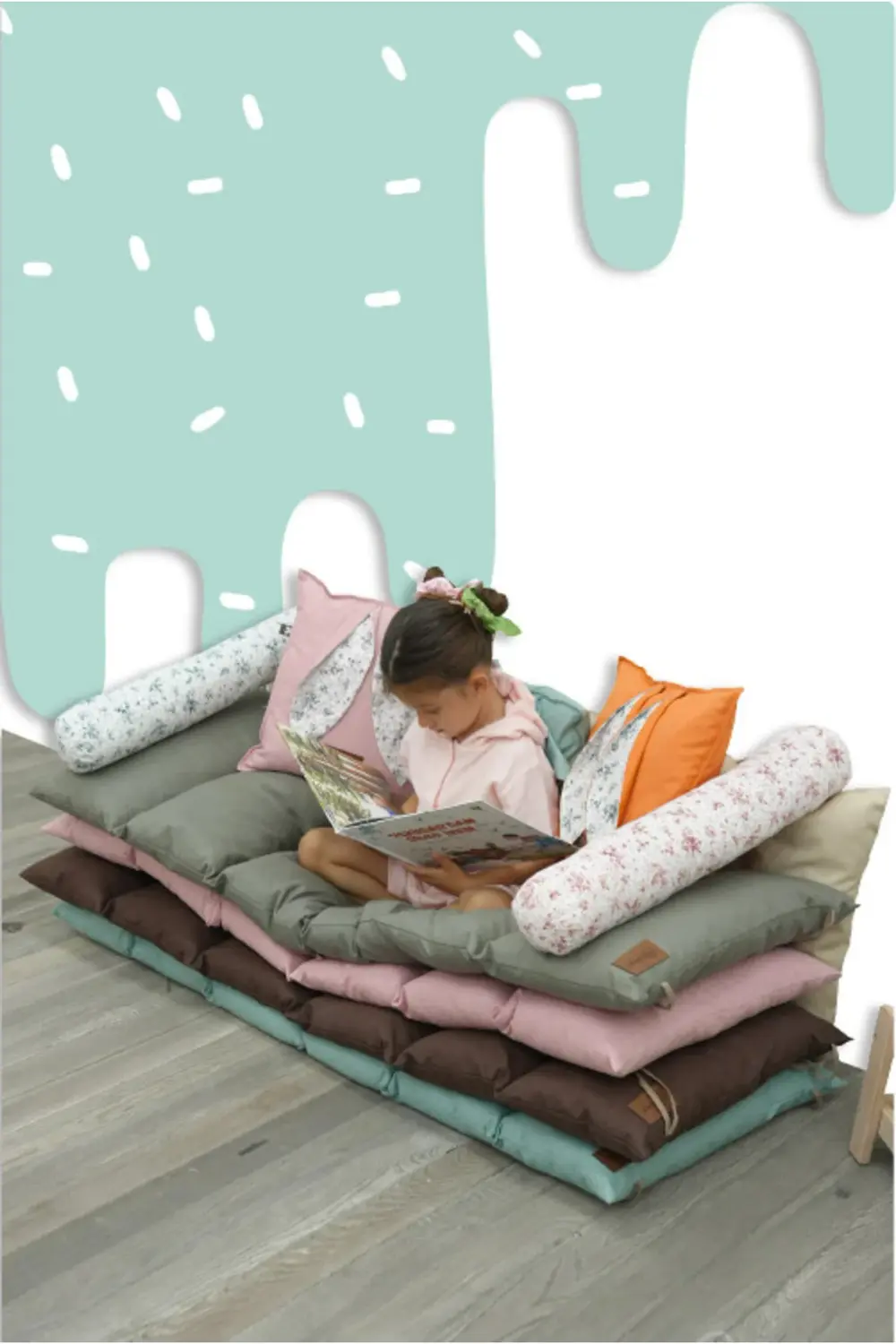 Mordesign Montessori Çocuk Oyun Minderi,Katlanabilir Yer Minderi,Anaokul/Kr Mordesign Montessori Çocuk Oyun Minderi,Katlanabilir Yer Minderi,Anaokul/Kr