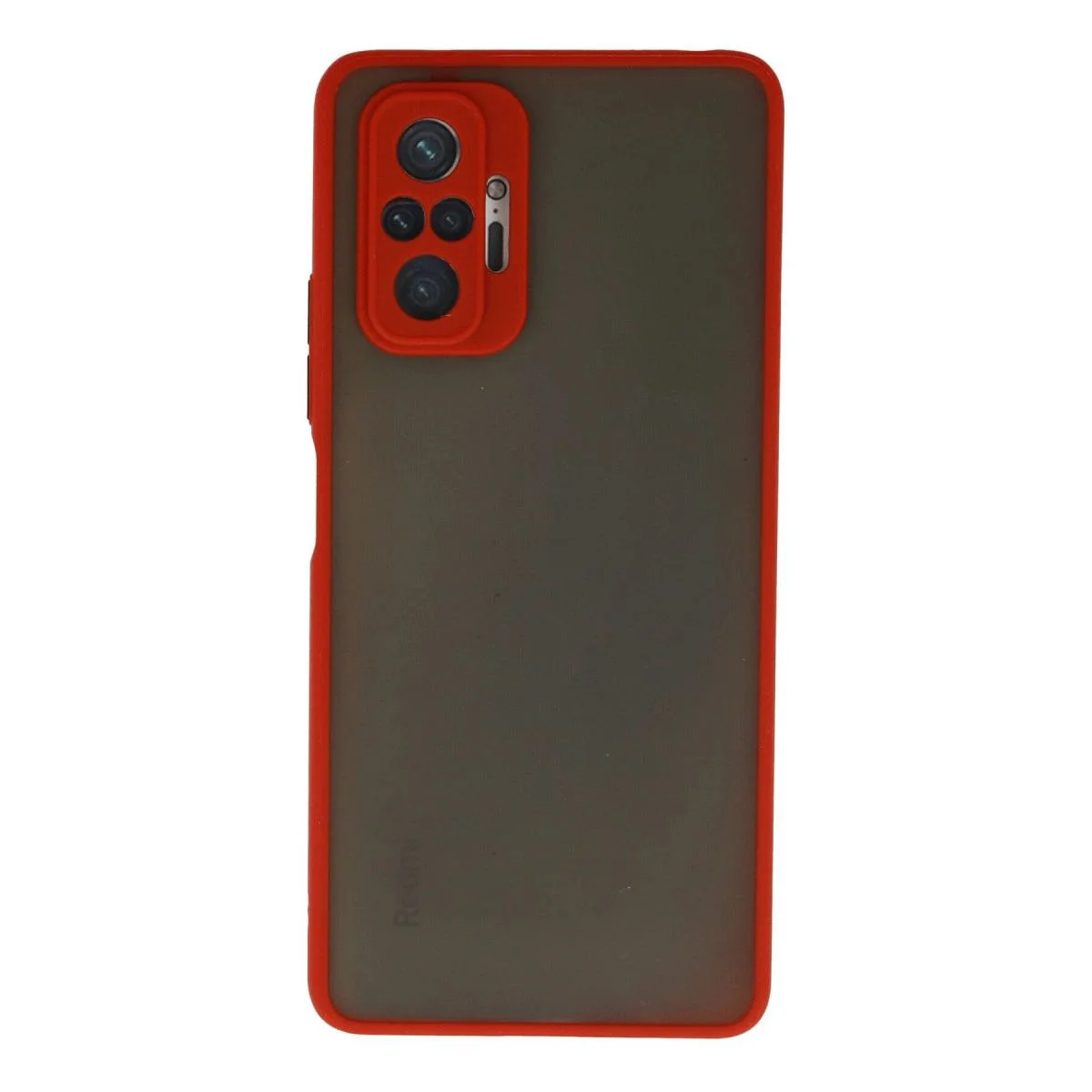 Montreal Silikon Kılıf Xiaomi Redmi Note 10 Pro ile Uyumlu - Kırmızı, Mat Transparan Arka, Darbe Emici PC+TPU, Kamera Korumalı Fiyatı, Yorumları ve Özellikleri