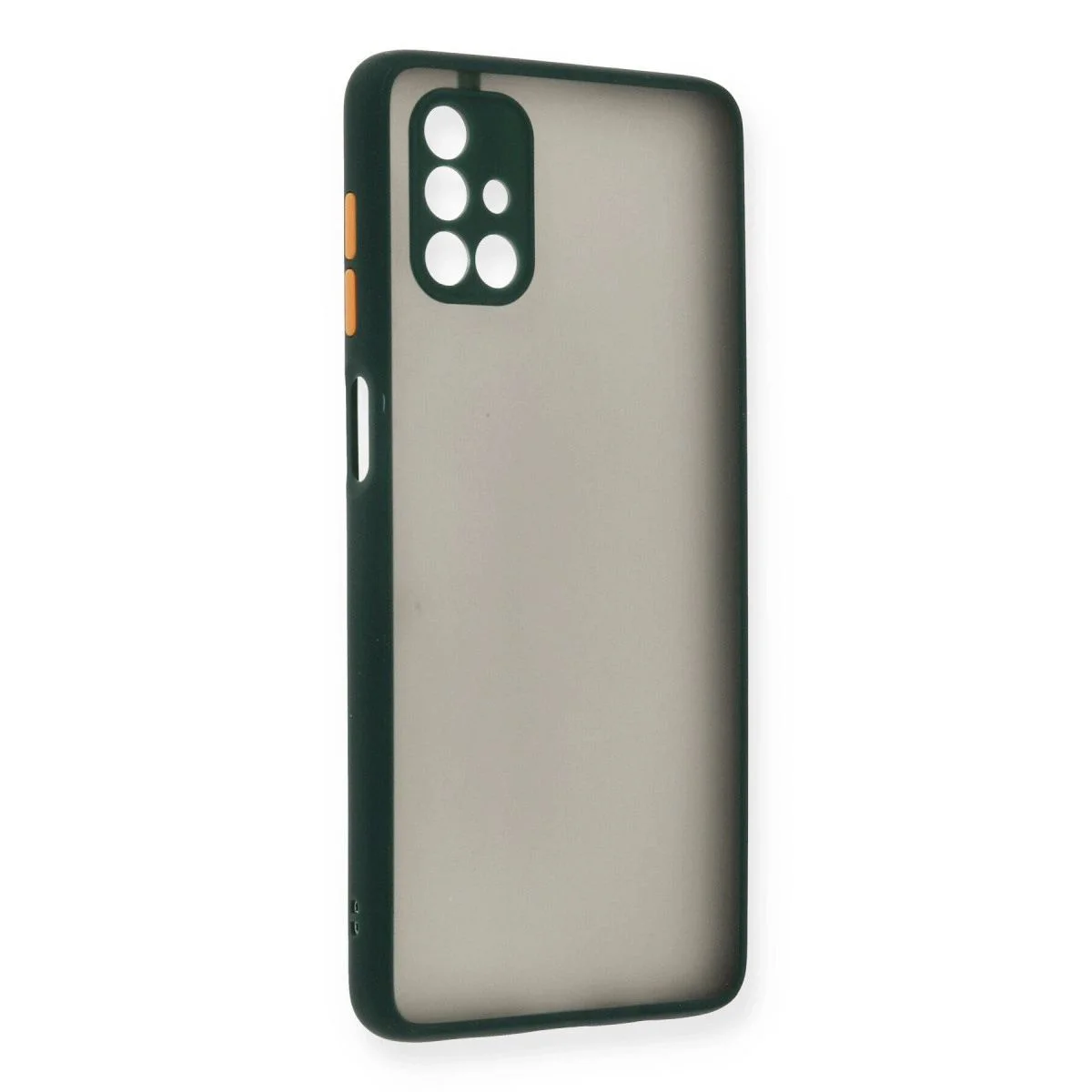 Montreal Silikon Kılıf Samsung Galaxy M51 ile Uyumlu - Yeşil, Mat Transparan, Kamera Korumalı Montreal Silikon Kılıf Samsung Galaxy M51 ile Uyumlu - Yeşil, Mat Transparan, Kamera Korumalı