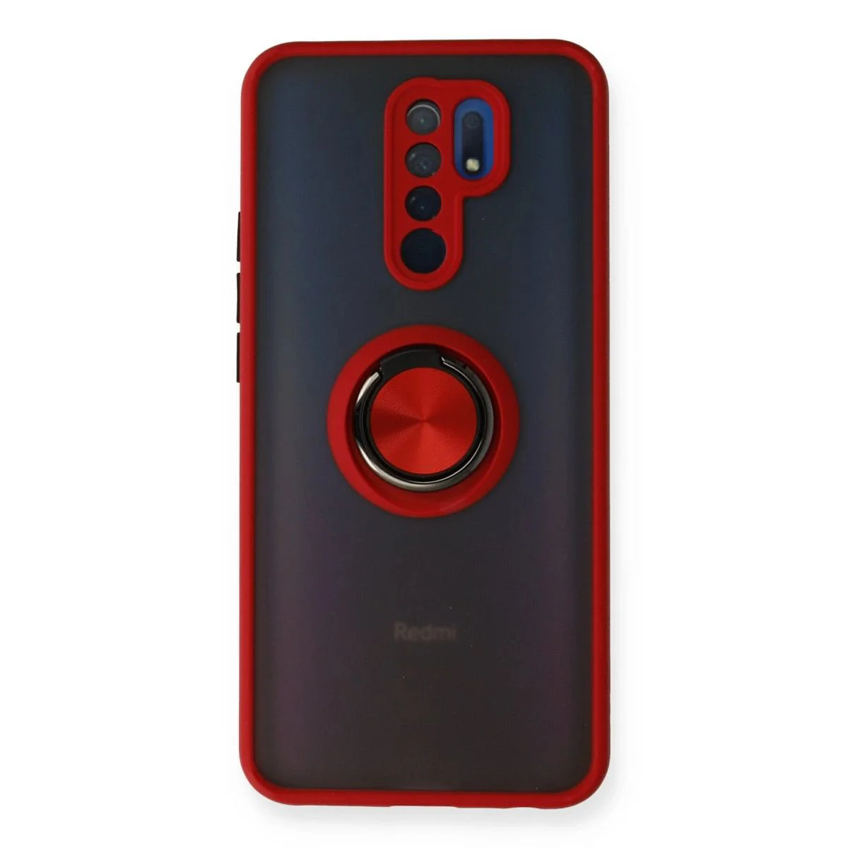 Montreal Yüzüklü Silikon Kılıf Xiaomi Redmi 9 ile Uyumlu - Kırmızı Darbe Korumalı Standlı Kapak Montreal Yüzüklü Silikon Kılıf Xiaomi Redmi 9 ile Uyumlu - Kırmızı Darbe Korumalı Standlı Kapak