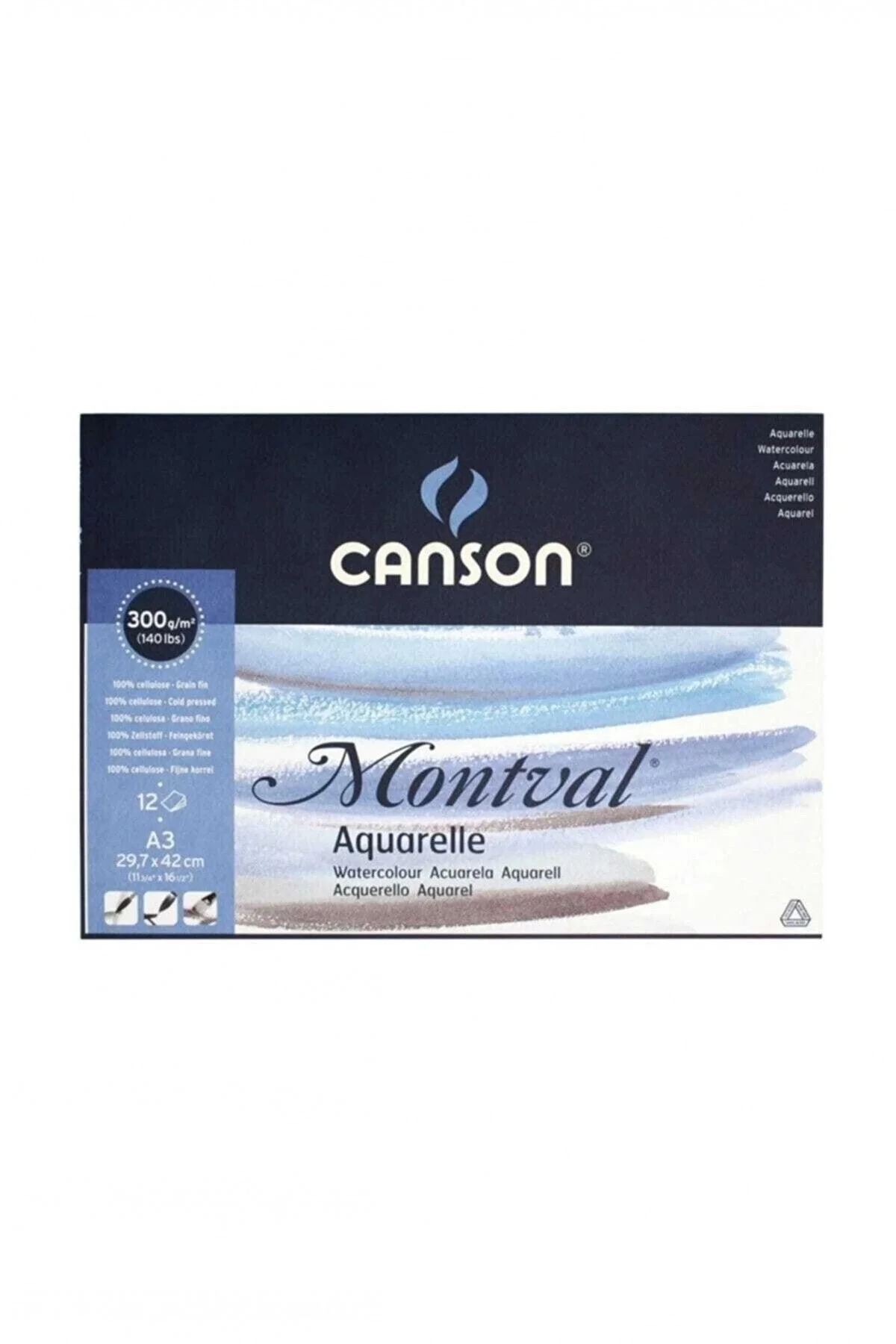 Montval Suluboya Blok 300 Gr 12 Sayfa 29,7x42 Cm