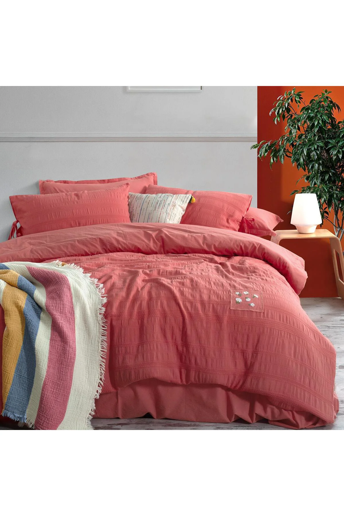 Mood Comfort Candy Pembe Çift Kişilik Nevresim Takımı