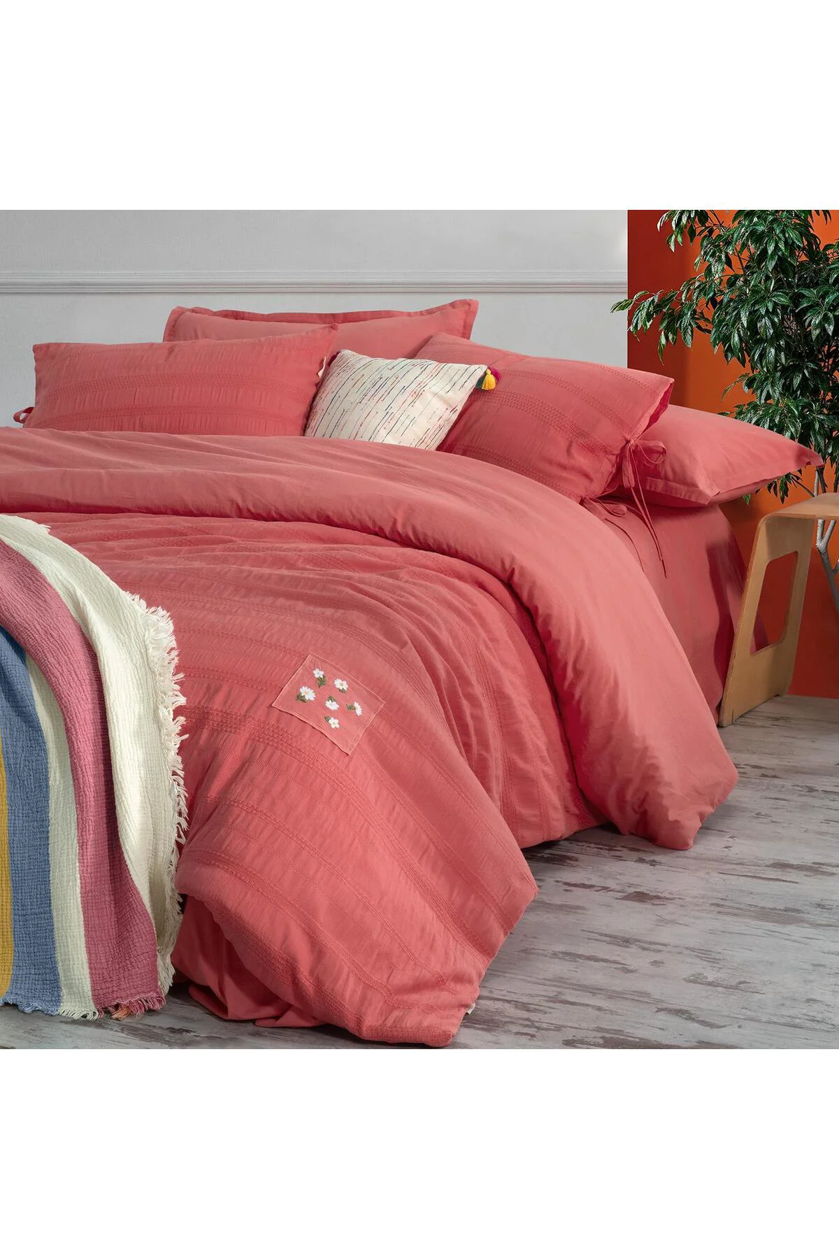 Mood Comfort Candy Pembe Çift Kişilik Nevresim Takımı