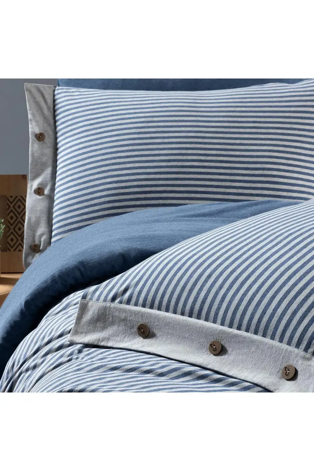 Mood Comfort Castile Çift Kişilik Nevresim Takımı Mavi