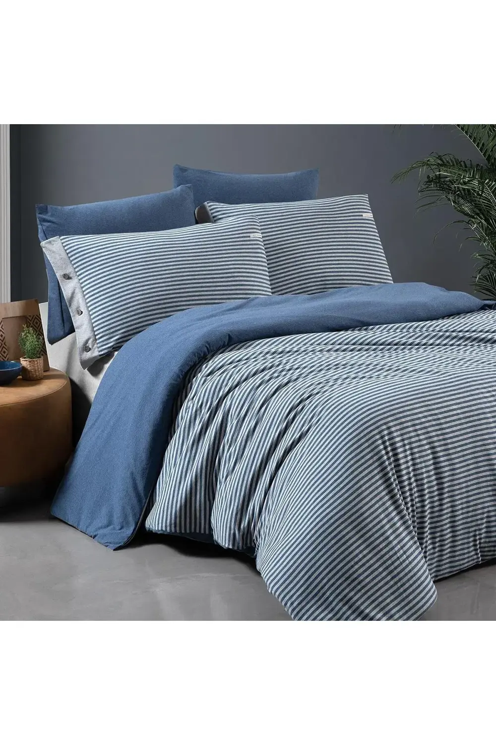 Mood Comfort Castile Çift Kişilik Nevresim Takımı Mavi