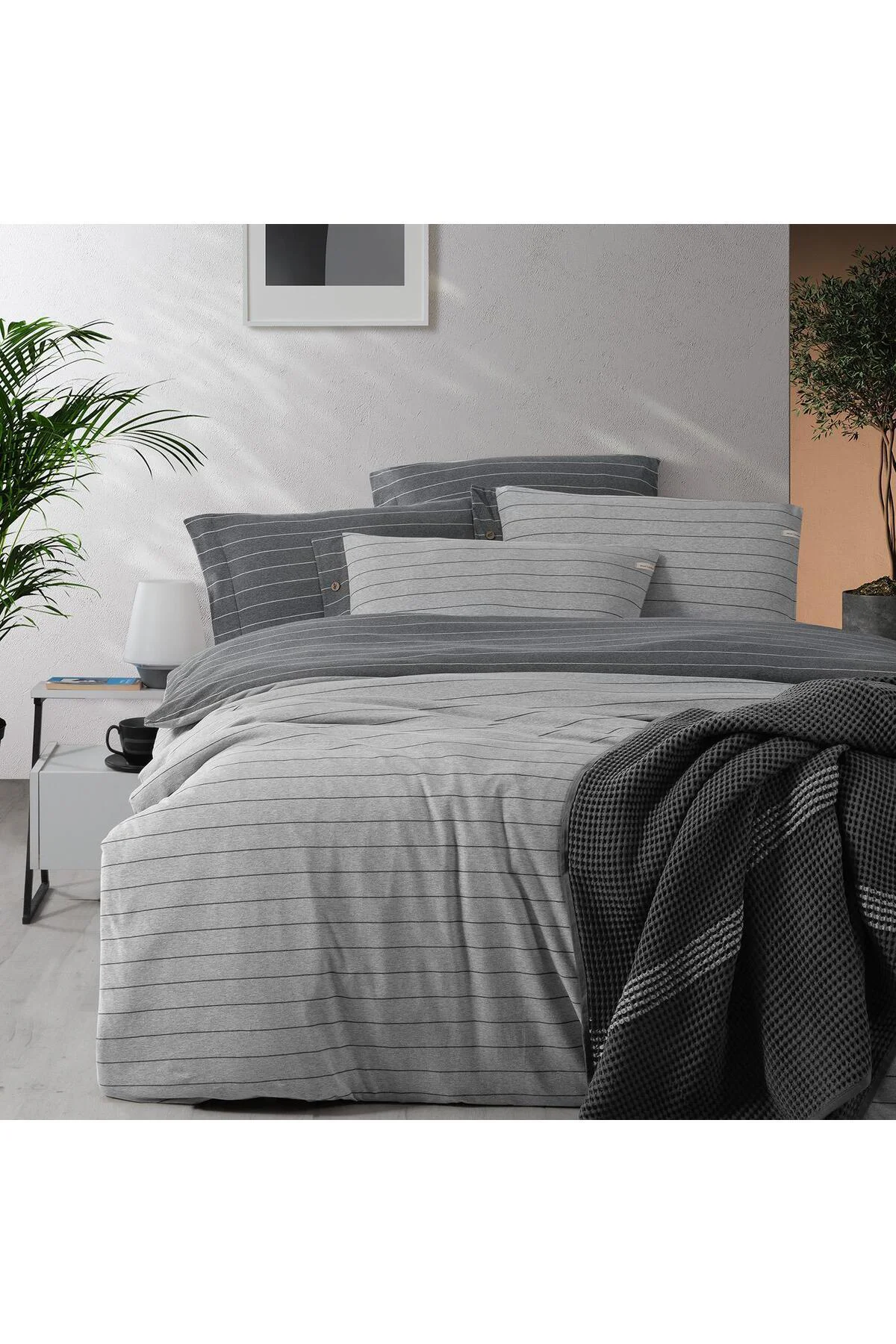 Mood Comfort Ferra Çift Kişilik Nevresim Takımı Gri