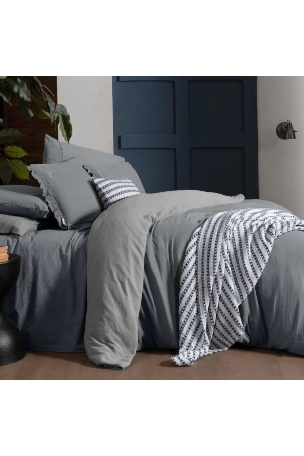 Mood Comfort Kenyon Çift Kişilik Nevresim Takımı Gri