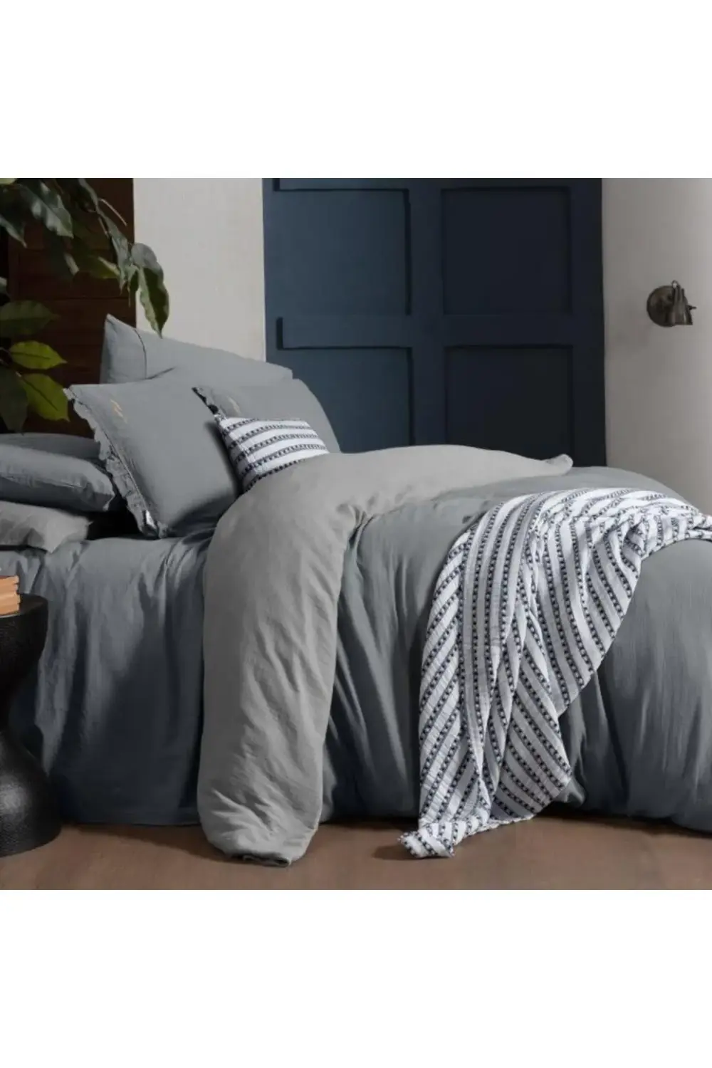 Mood Comfort Kenyon Çift Kişilik Nevresim Takımı Gri