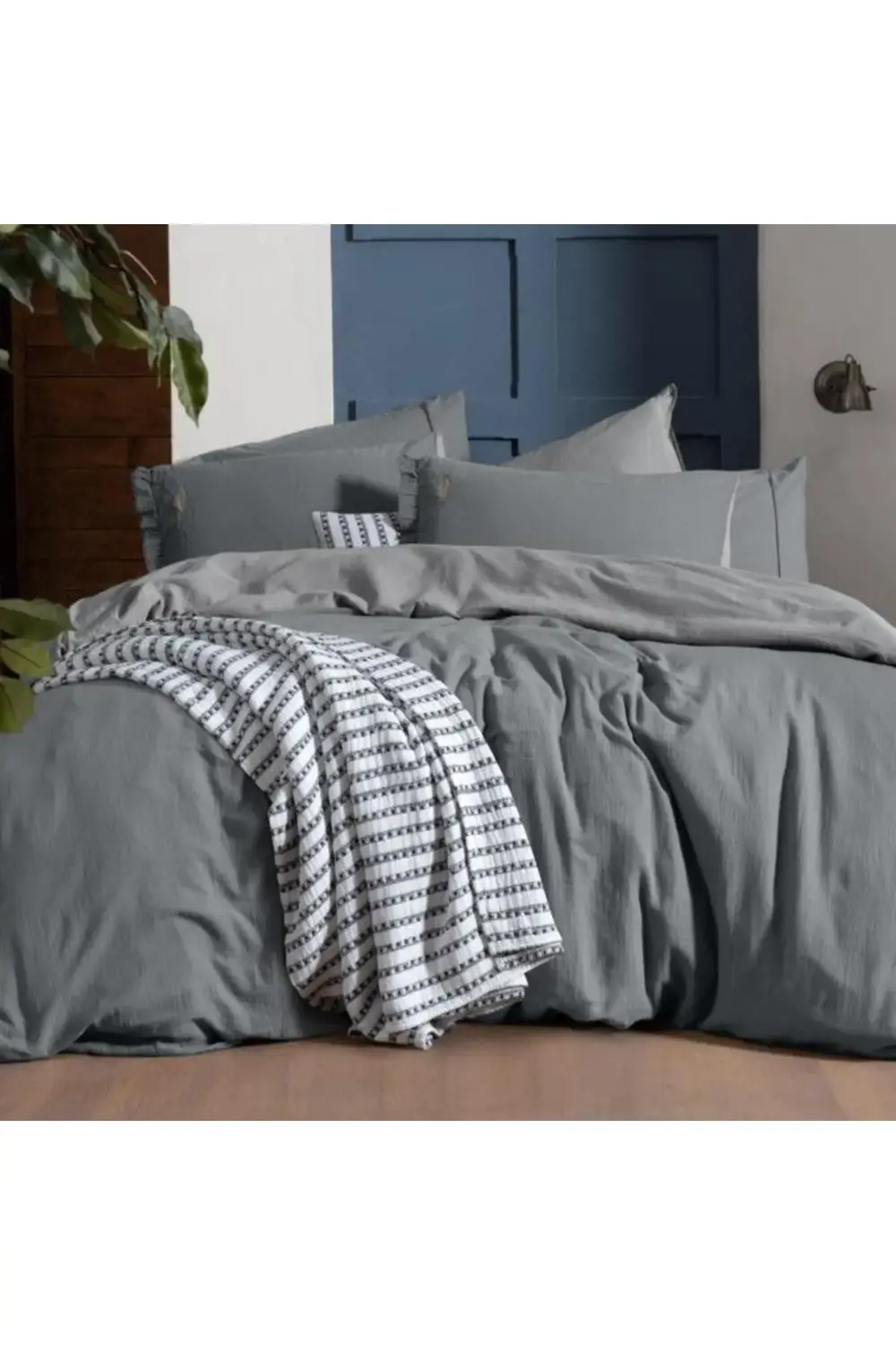 Mood Comfort Kenyon Çift Kişilik Nevresim Takımı Gri