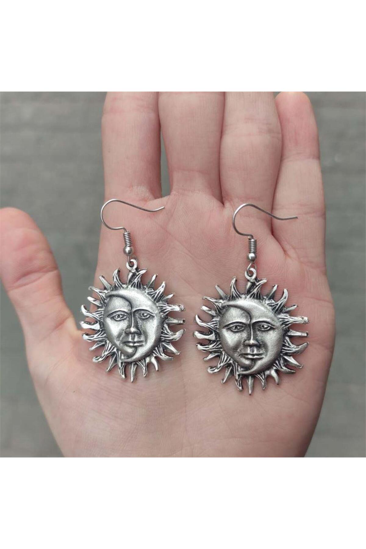 Moon And Sun Kiss Küpe