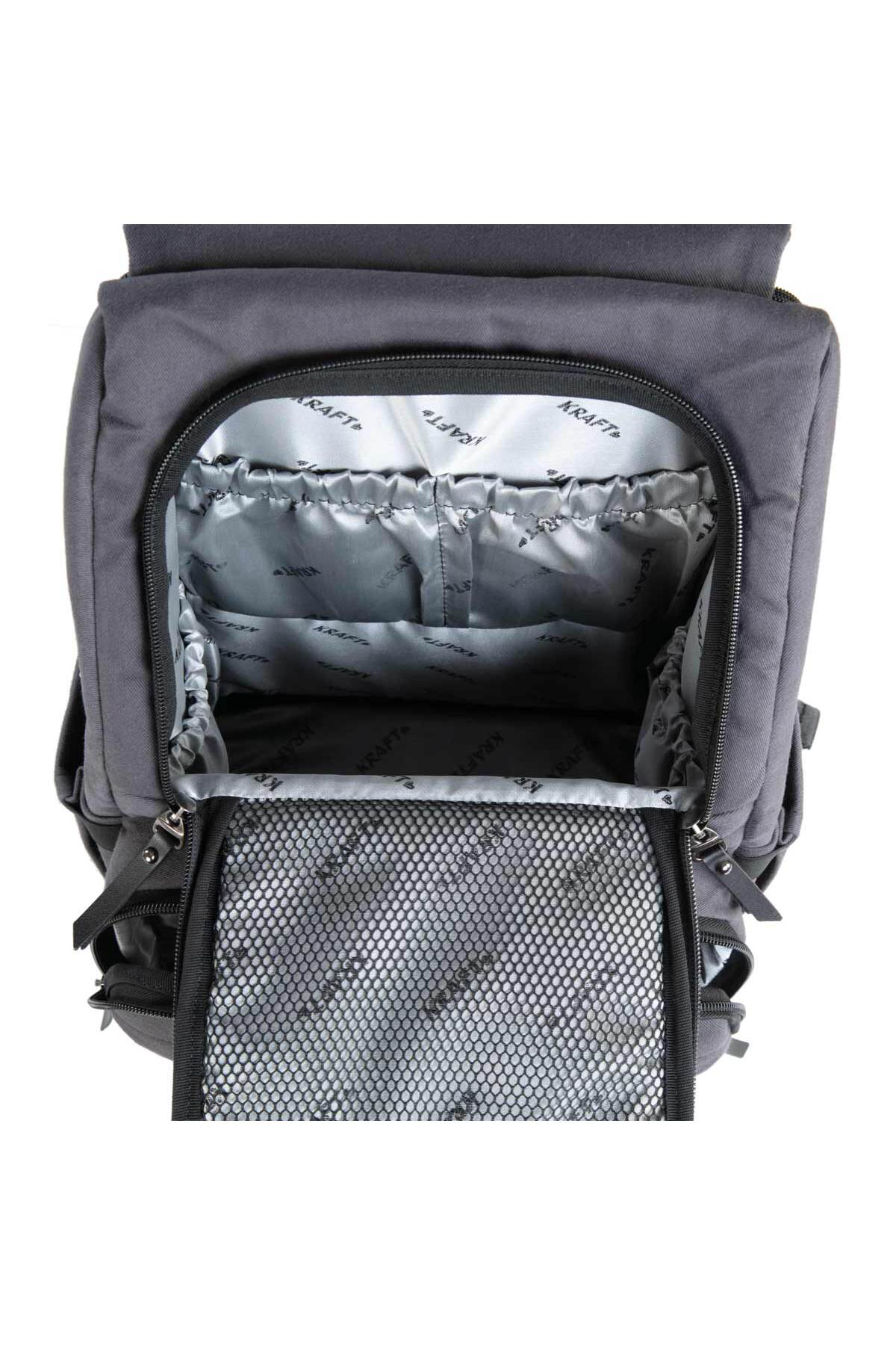 Kraft Moon Bebek Bakım Sırt Çantası - Koyu Gri