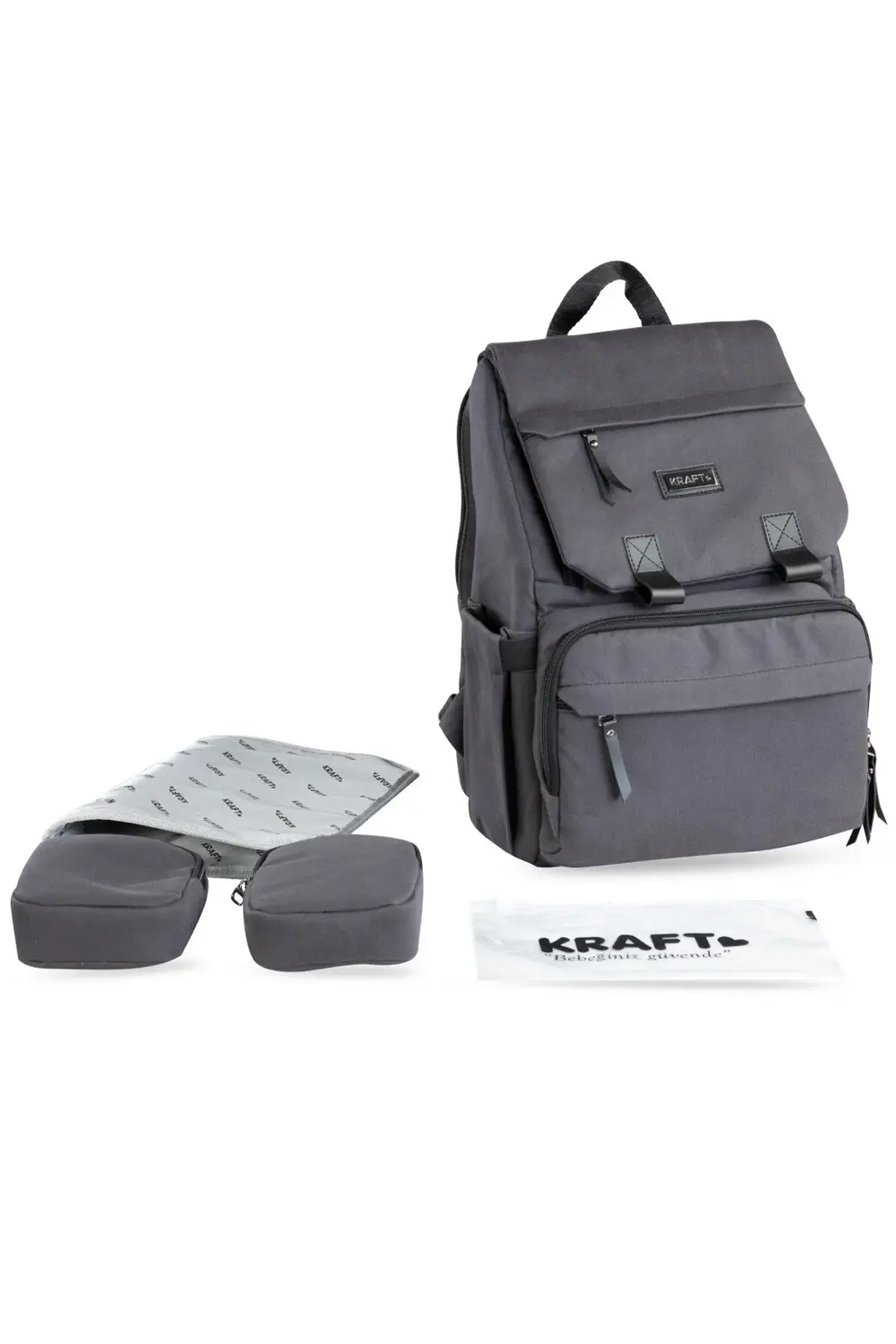 Moon Bebek Bakım Sırt Çantası - Koyu Gri