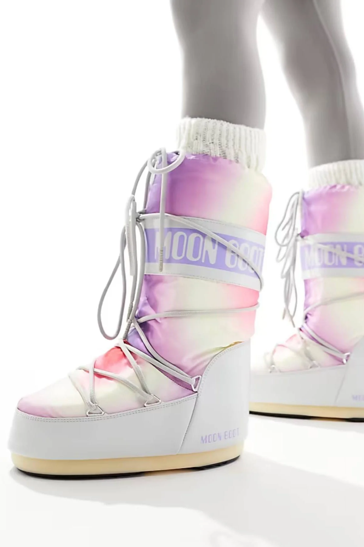Moon Boot Mb Icon Tie Dye Glacier Gray Snowboot Mor Kırmızı Sarı Batik Kadın Uzun Bot Gri Fiyatı, Yorumları ve Özellikleri