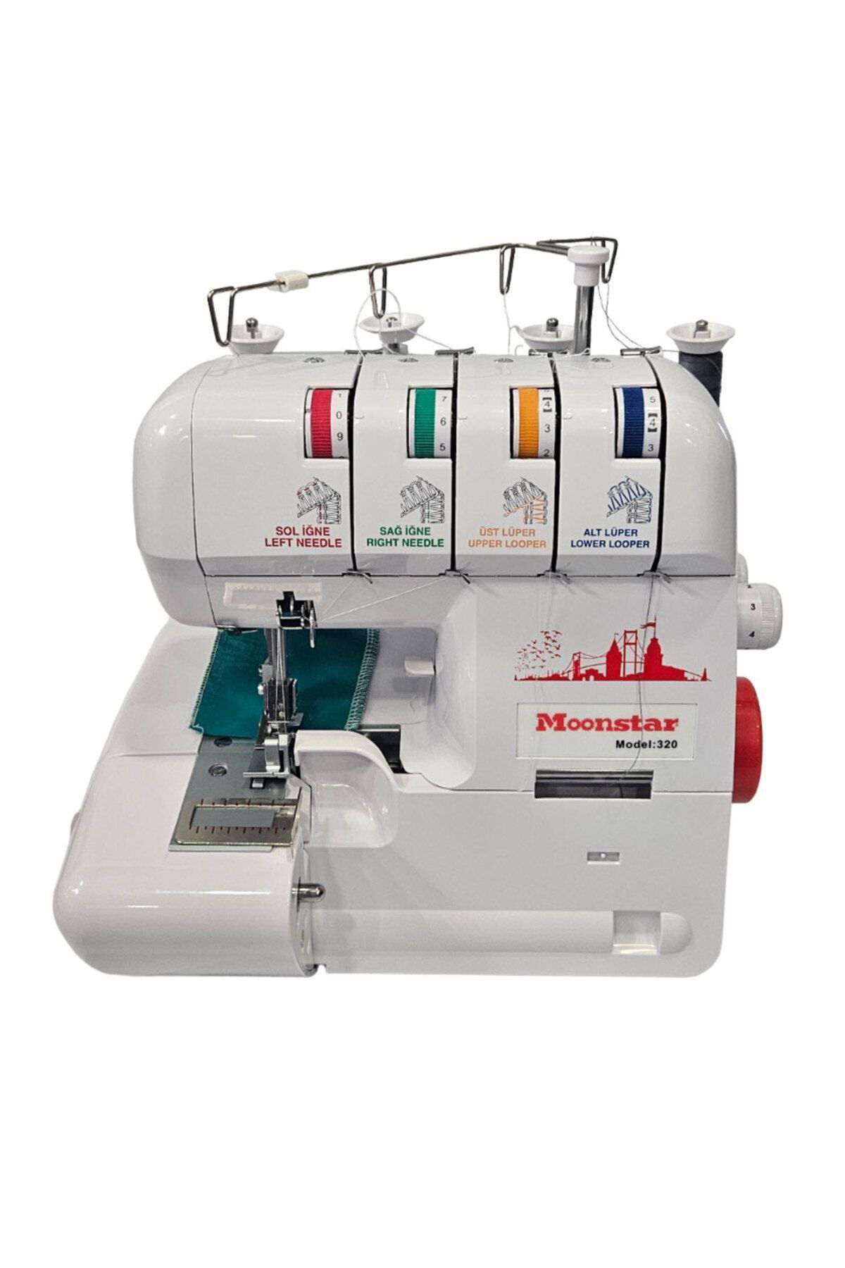 Kuffon Moonstar 320 Ev Tipi 3 - 4 İplik Overlok Dikiş Makinesi