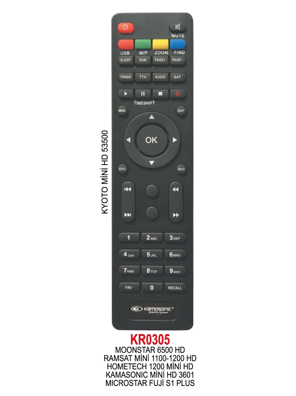 MOONSTAR 6500 HD UYDU KUMANDASI MOONSTAR 6500 HD UYDU KUMANDASI