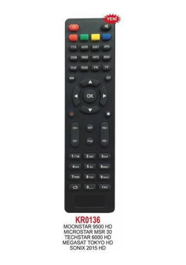 Moonstar 9500 Hd Uydu Kumandası Moonstar 9500 Hd Uydu Kumandası