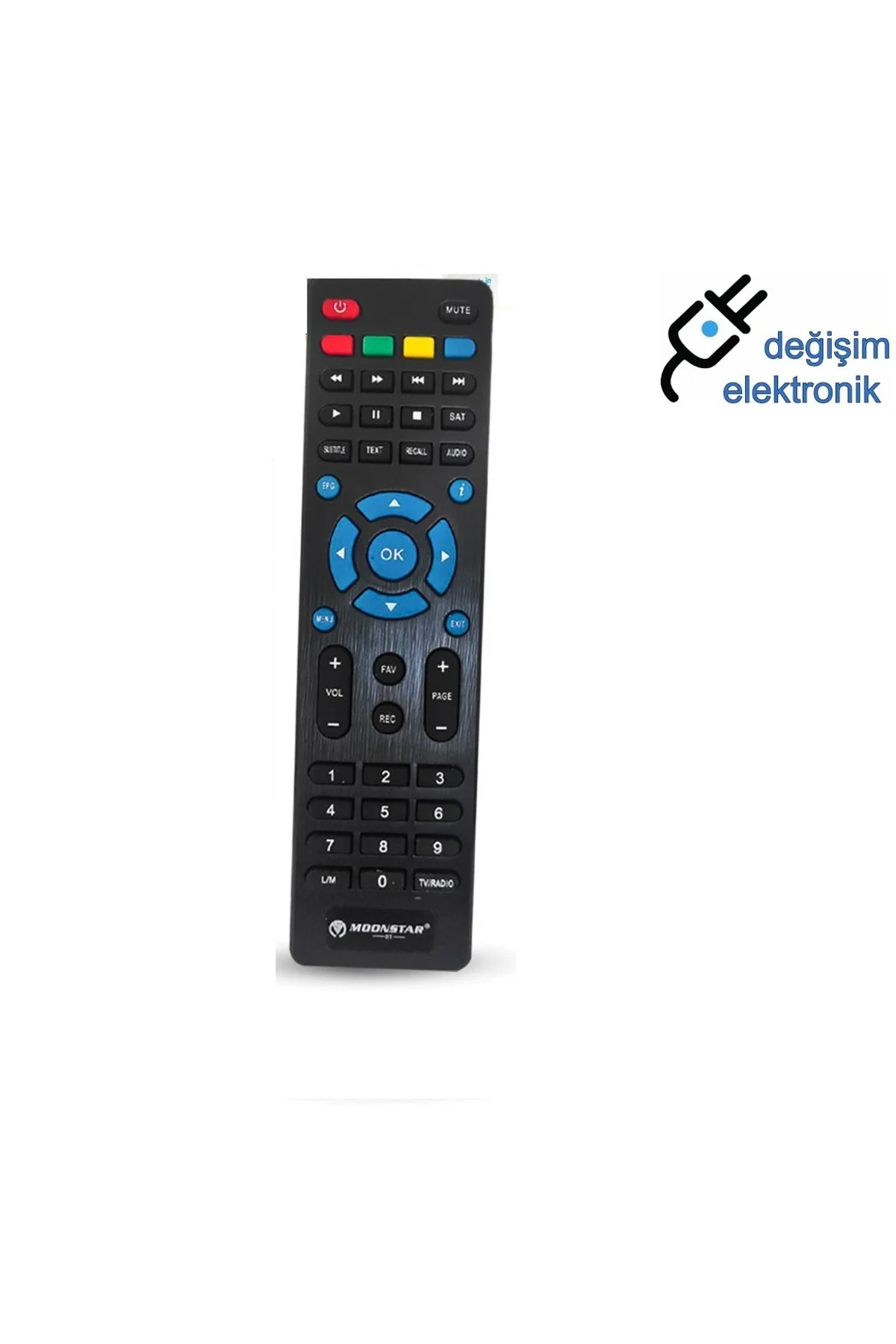 Moonstar Dsr-6500 Hd Siyah İnci Uydu Bluetooth Kumandası