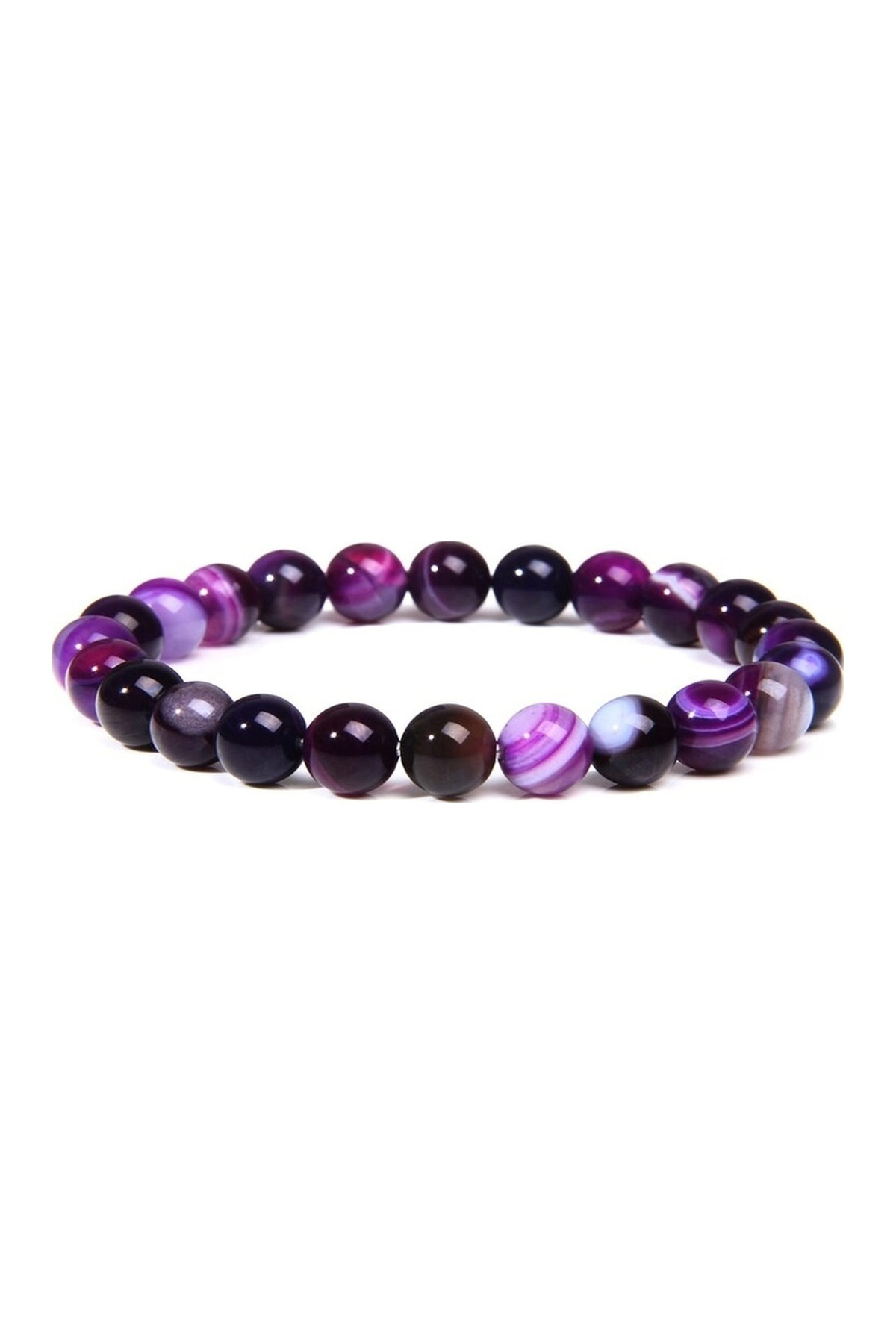 Tesbih Sakarya - Mor Akik - Doğal Taş Bileklik Tesbih Sakarya - Mor Akik - Doğal Taş Bileklik