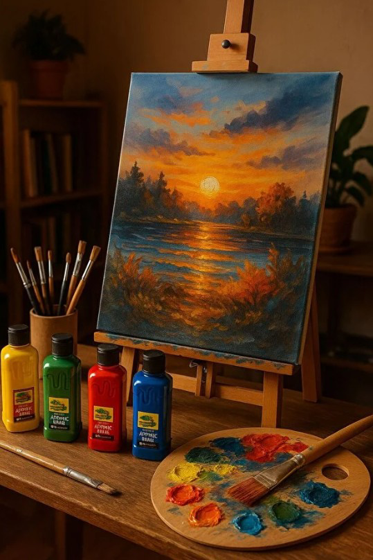 Mor Akrilik Boya 250 gr 1 Adet Su Bazlı Akrilik Boyası Hobi Sanat