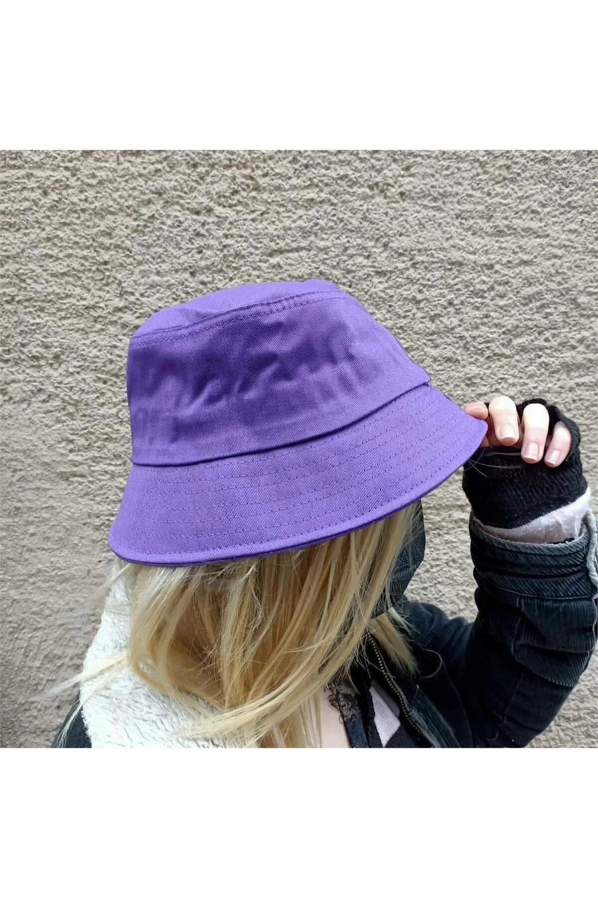 Mor Bucket Şapka