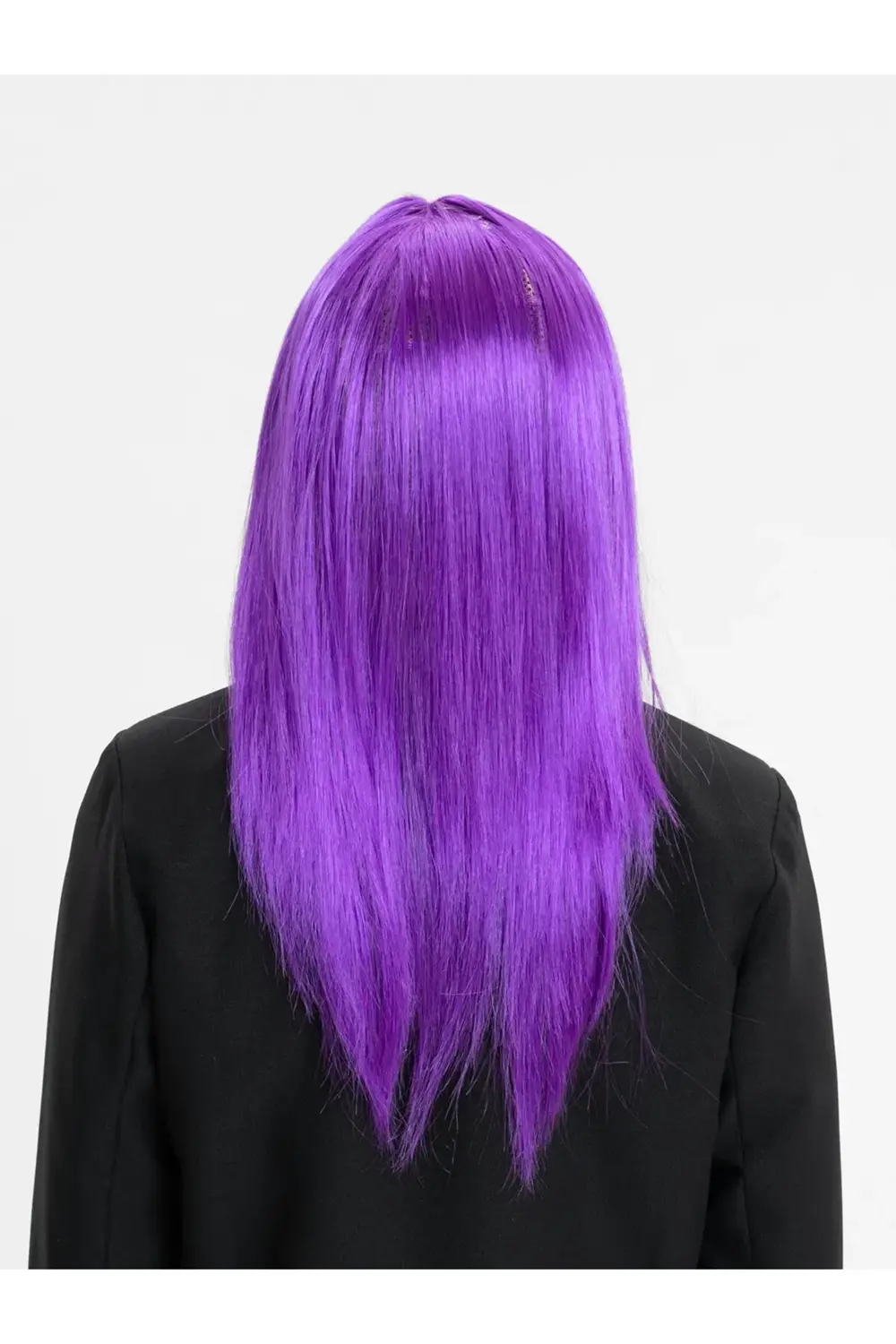 Mor Düz Kesim Peruk