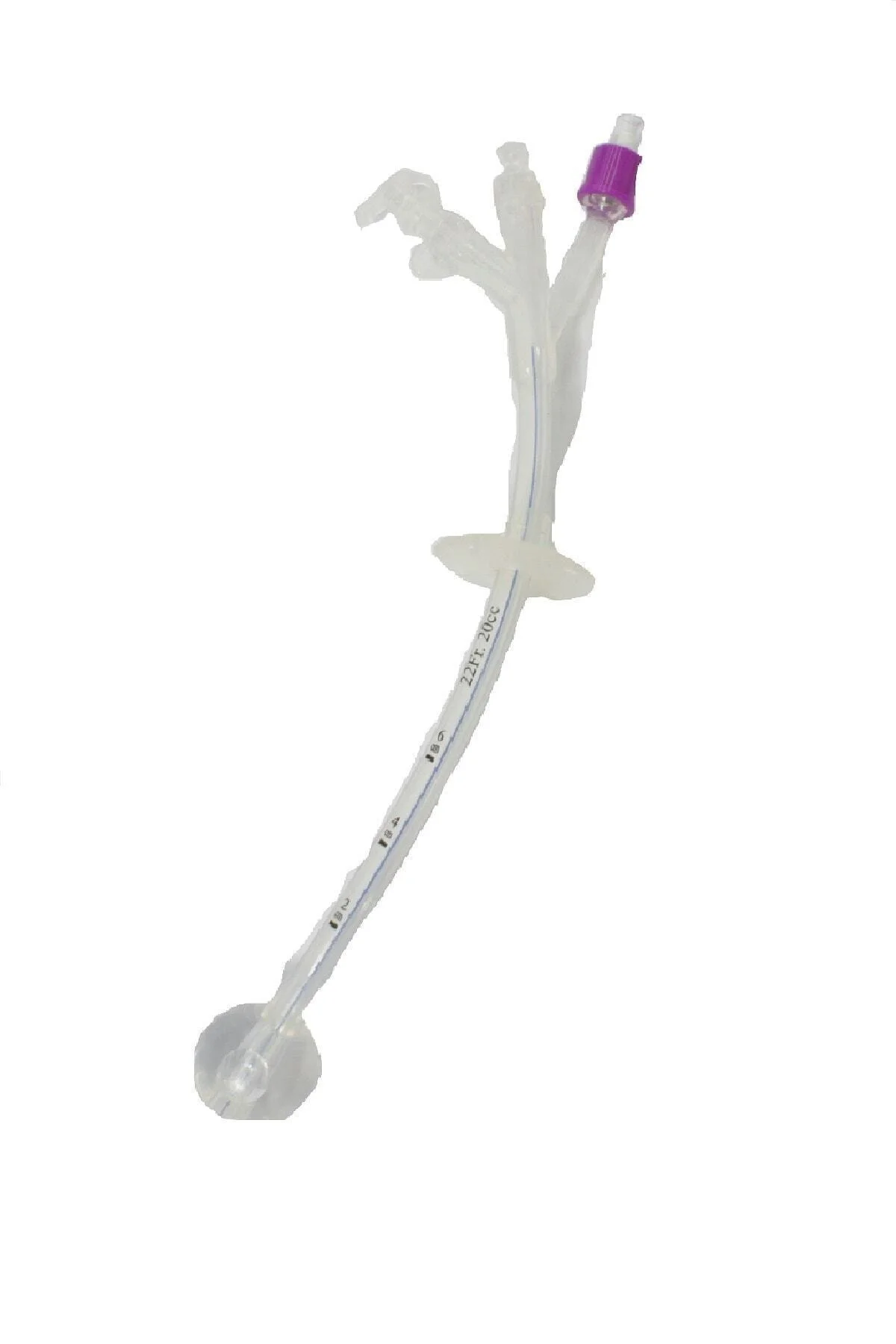 Mor Gastrostomi Beslenme Tüpü %100 Silikon Tüp