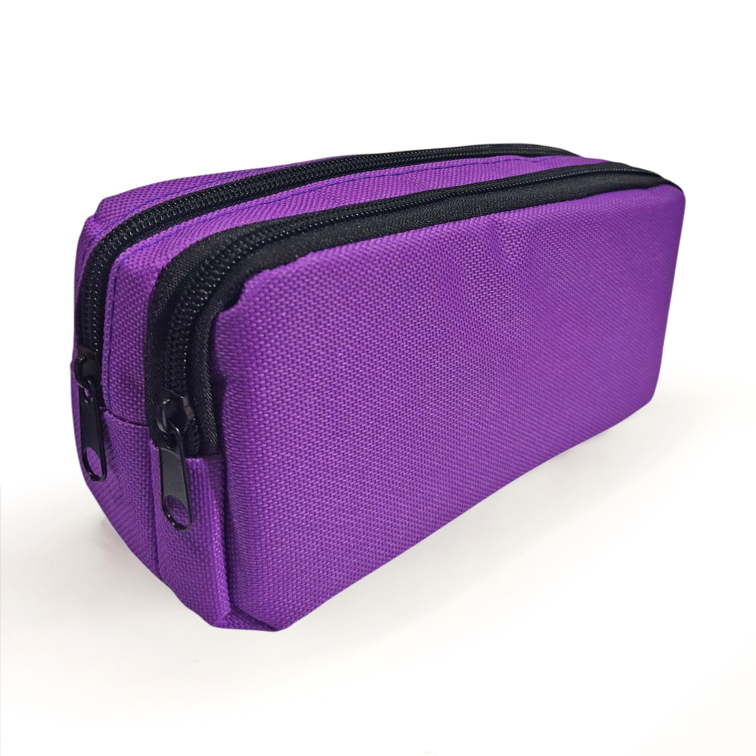 Mor Kalem Kutusu ( iki Bölmeli ) Çift Gözlü Kalemlik