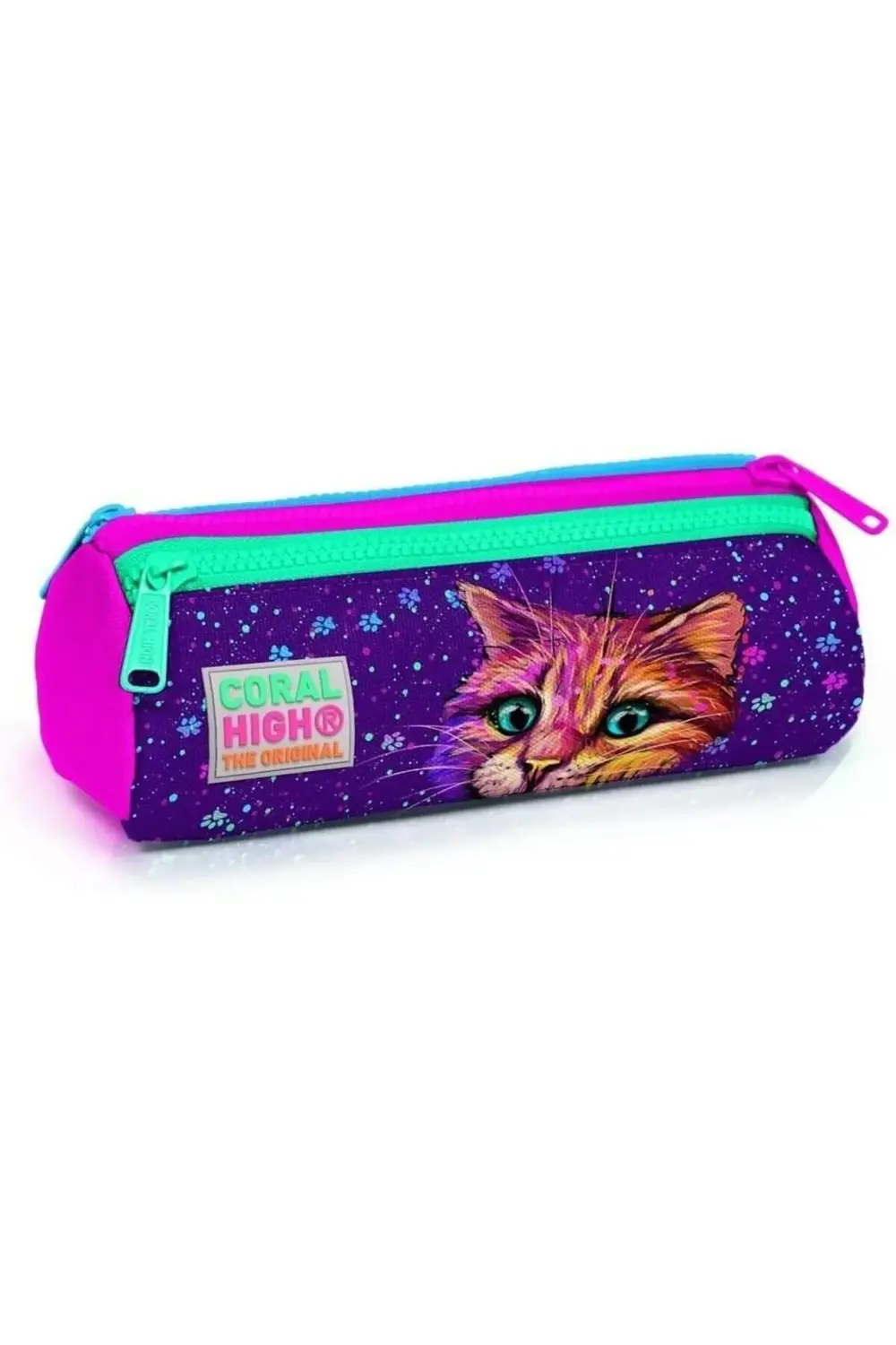 Mor Kedi Üç Bölmeli Çantası - Kız Çocuk 890831