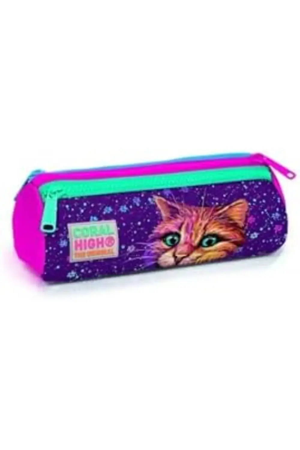 Mor Kedi Üç Bölmeli Çantası - Kız Çocuk 890831