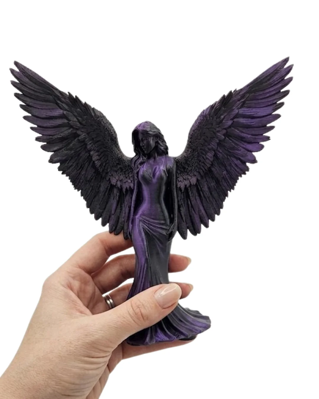 Mor Melek Biblo Küçük Boy Dekoratif Angel Figür Modern Ev Aksesua