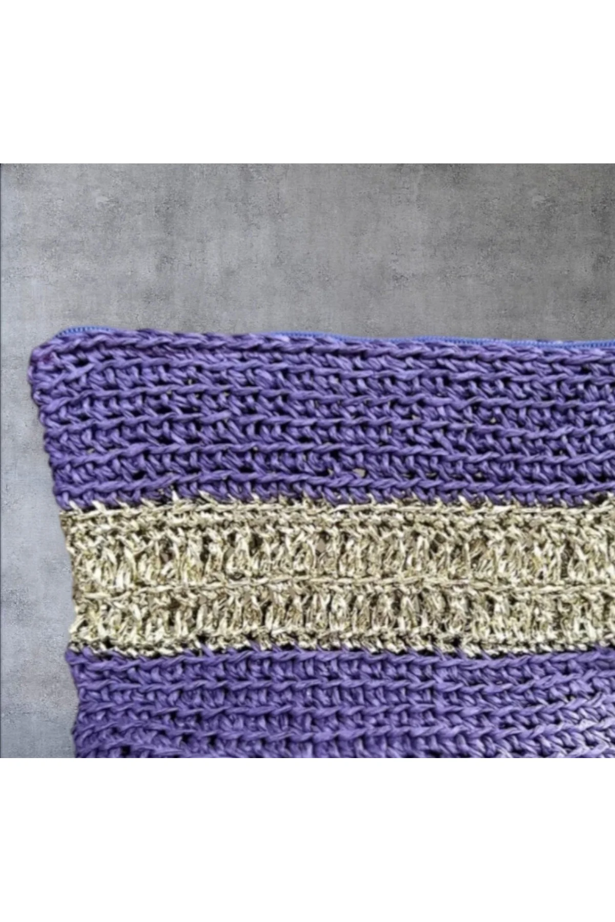 Mor Örgü Çanta Küçük