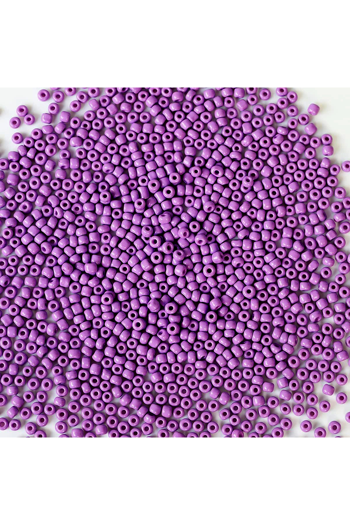 Mor Renk 4 mm Yaklaşık 660 adet / 60 gram Cam Boncuk Oya Yazma Bi