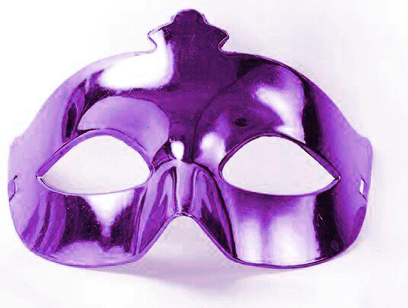 Mor Renk Kostüm Partisi Ekstra Parlak Balo Maskesi 15x10 cm (4741