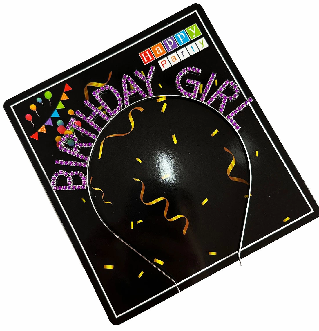 Mor Renk Kristal Taşlı Parlak Birthday Girl Yazılı Taç 16x17 Cm Mor Renk Kristal Taşlı Parlak Birthday Girl Yazılı Taç 16x17 Cm