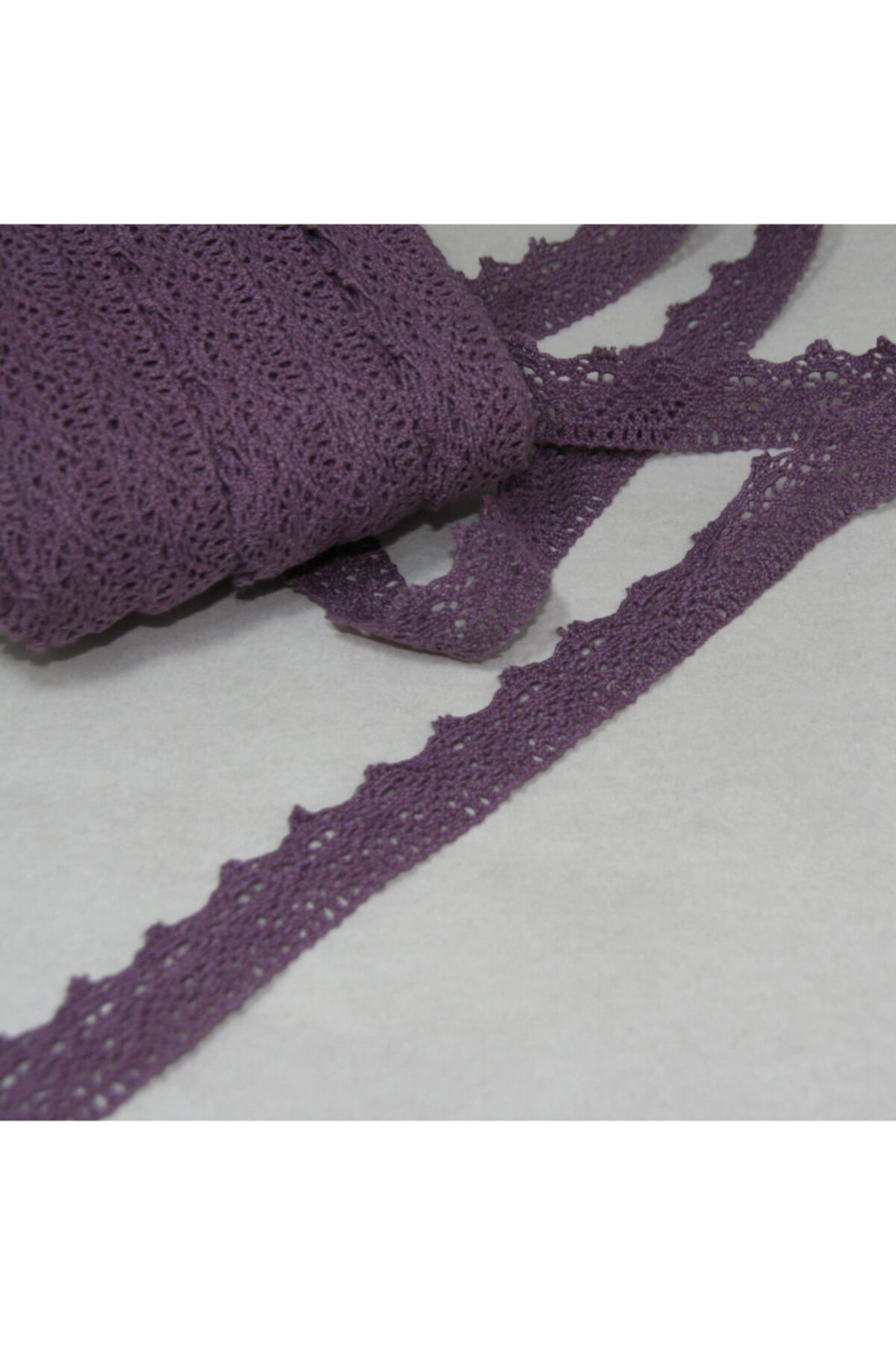 Tuhafiyecimiz Mor Renkli Pamuklu Dantel (34518)