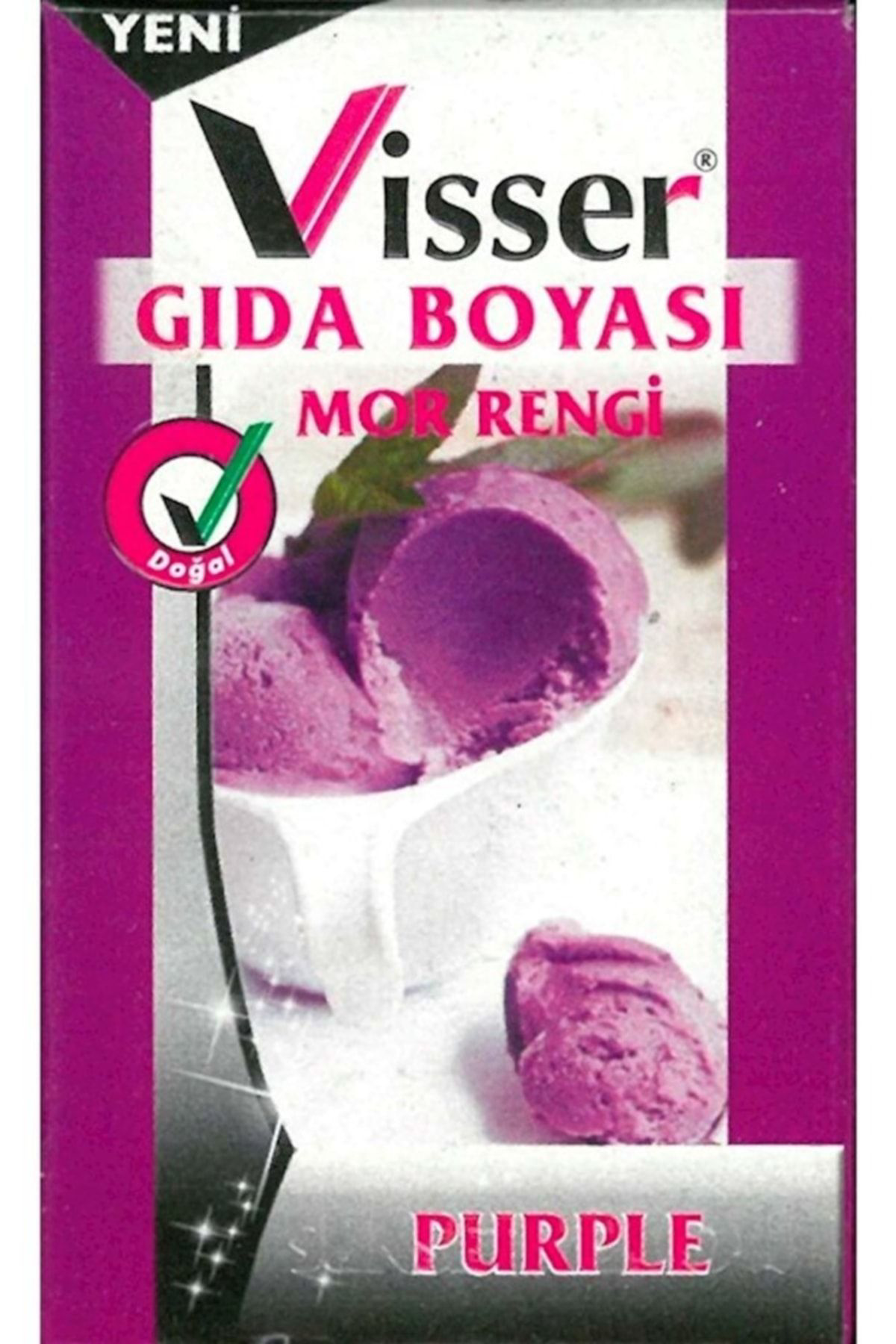 Visser Mor Toz Gıda Boyası Net 9 Gr. G.B