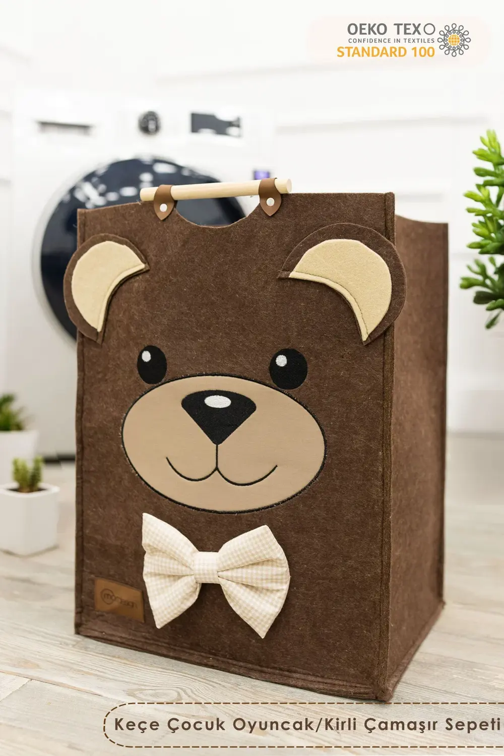 Morbear Serisi, Keçe Çocuk Oyuncak/Kirli Çamaşır Depolama Sepeti,