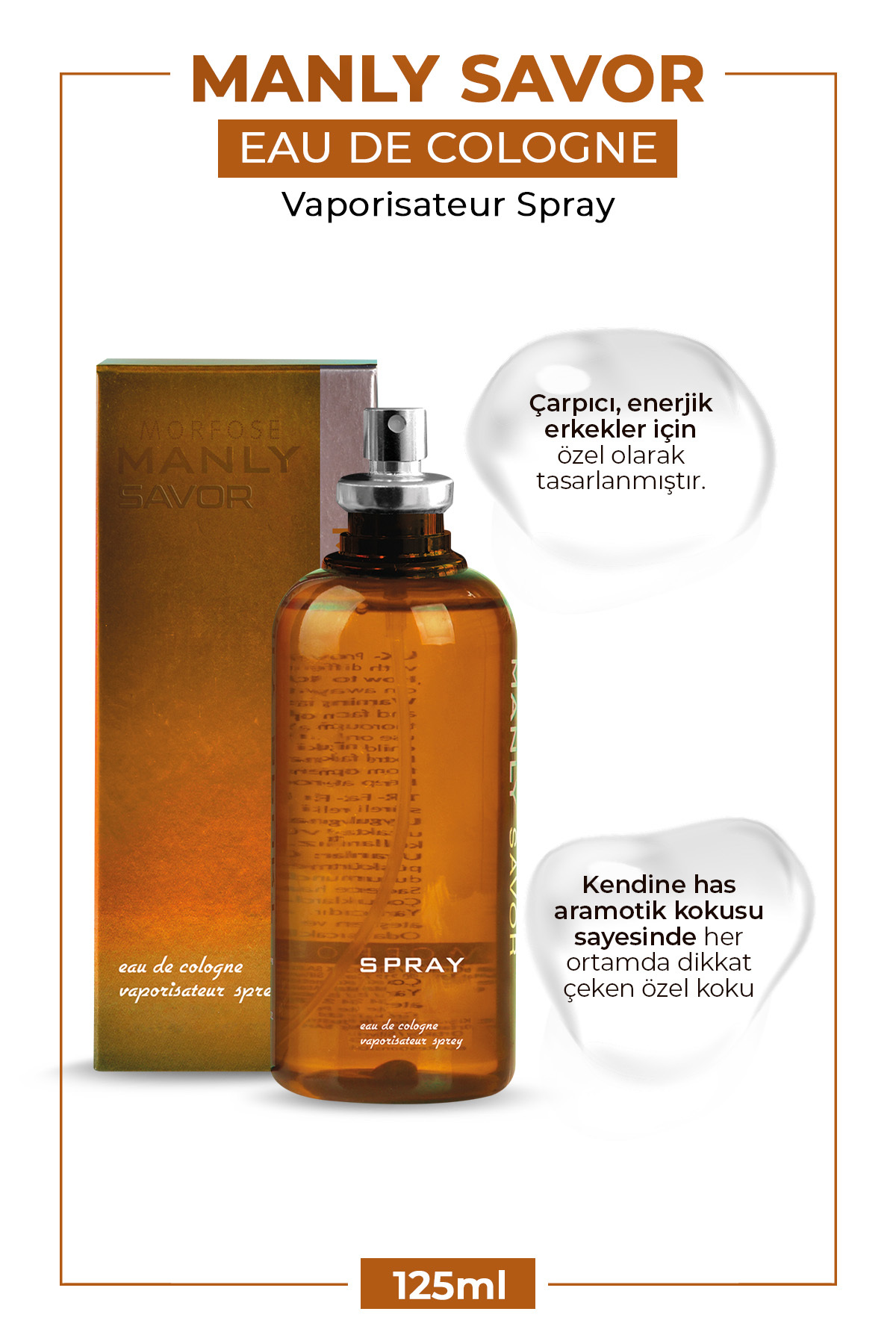 Sora Kozmetik Morfese Manly Savor 125Ml Men