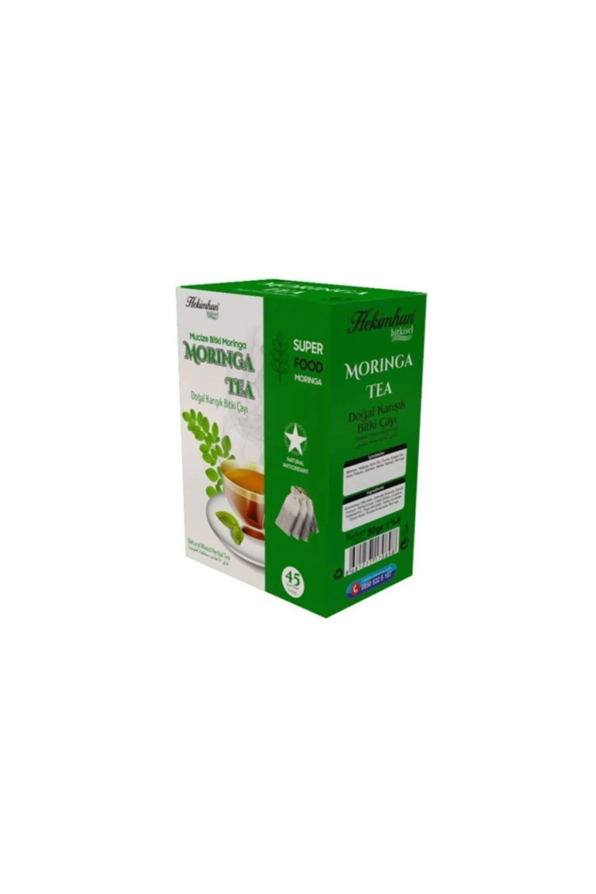 Moringa 45'li Süzen Poşet Çay Sallama Bitki Çay, Demleme Bitki Ça