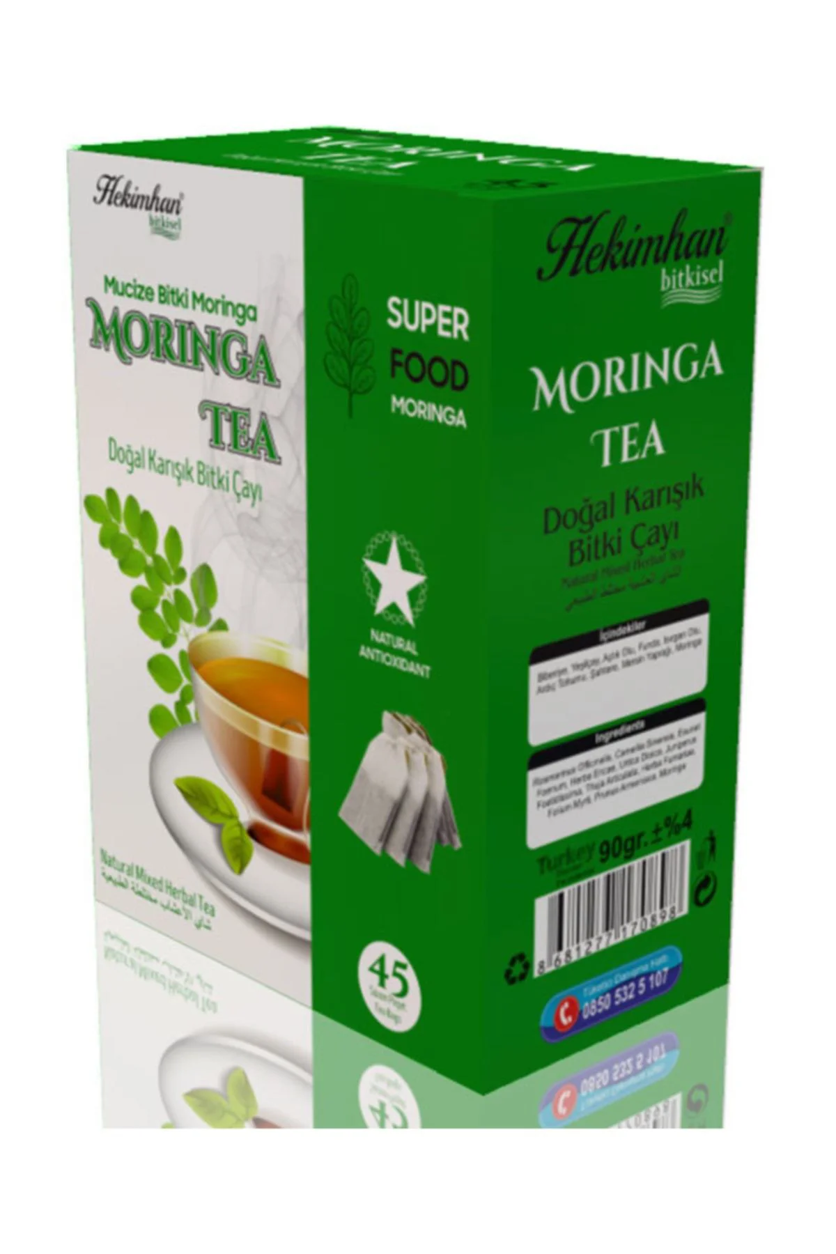 Moringa Doğal Karışık Bitki Çayı 90 Gr