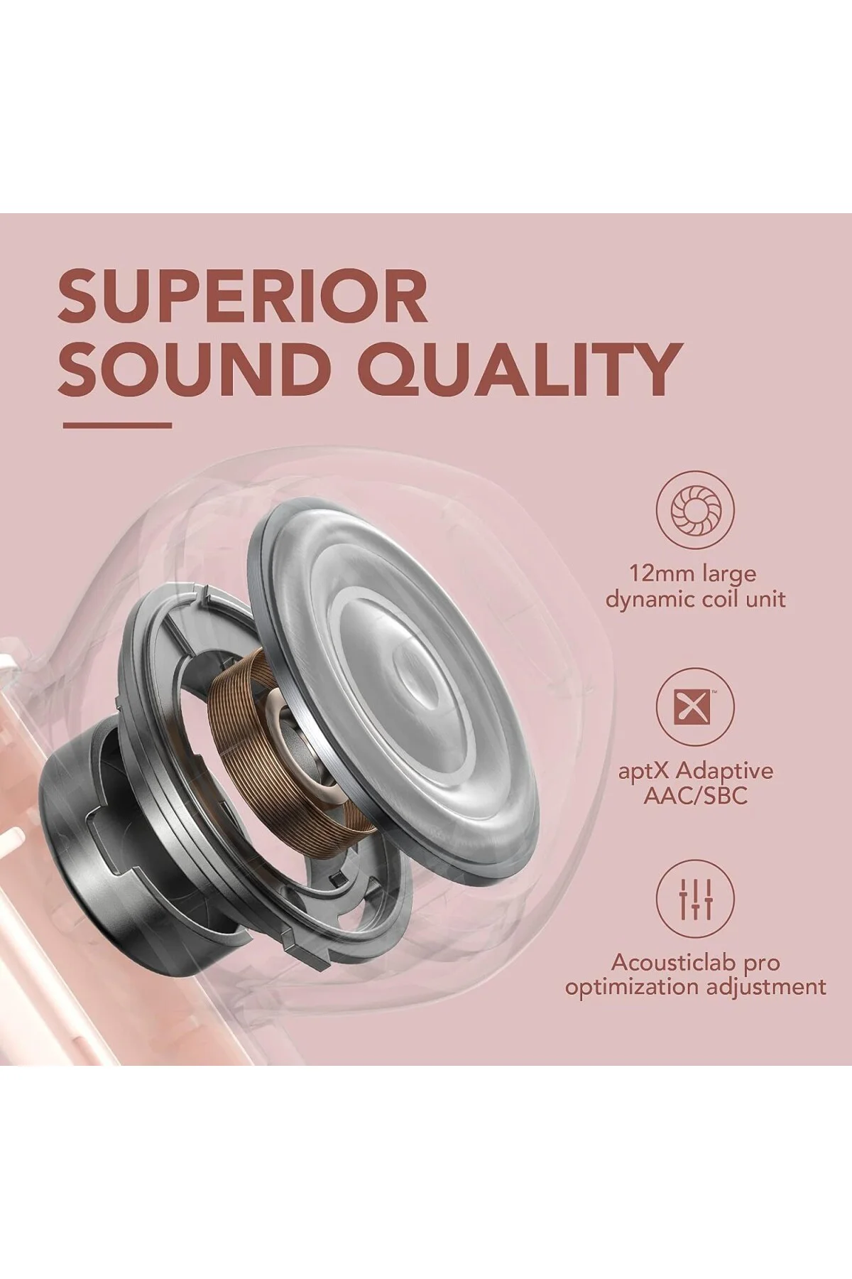 MORIPODS T33-P TWS BLUETOOTH KULAKİÇİ KULAKLIK PEMBE