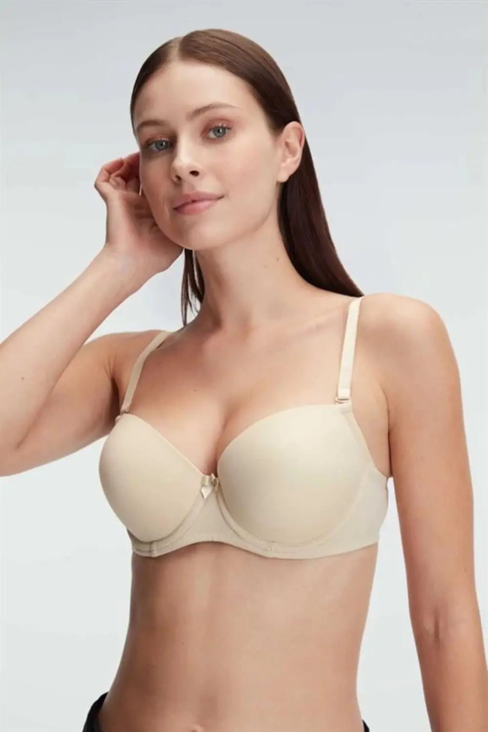 Morliva Balenli Destekli Dolgulu Askıları Çıkabilen Günlük Klasik