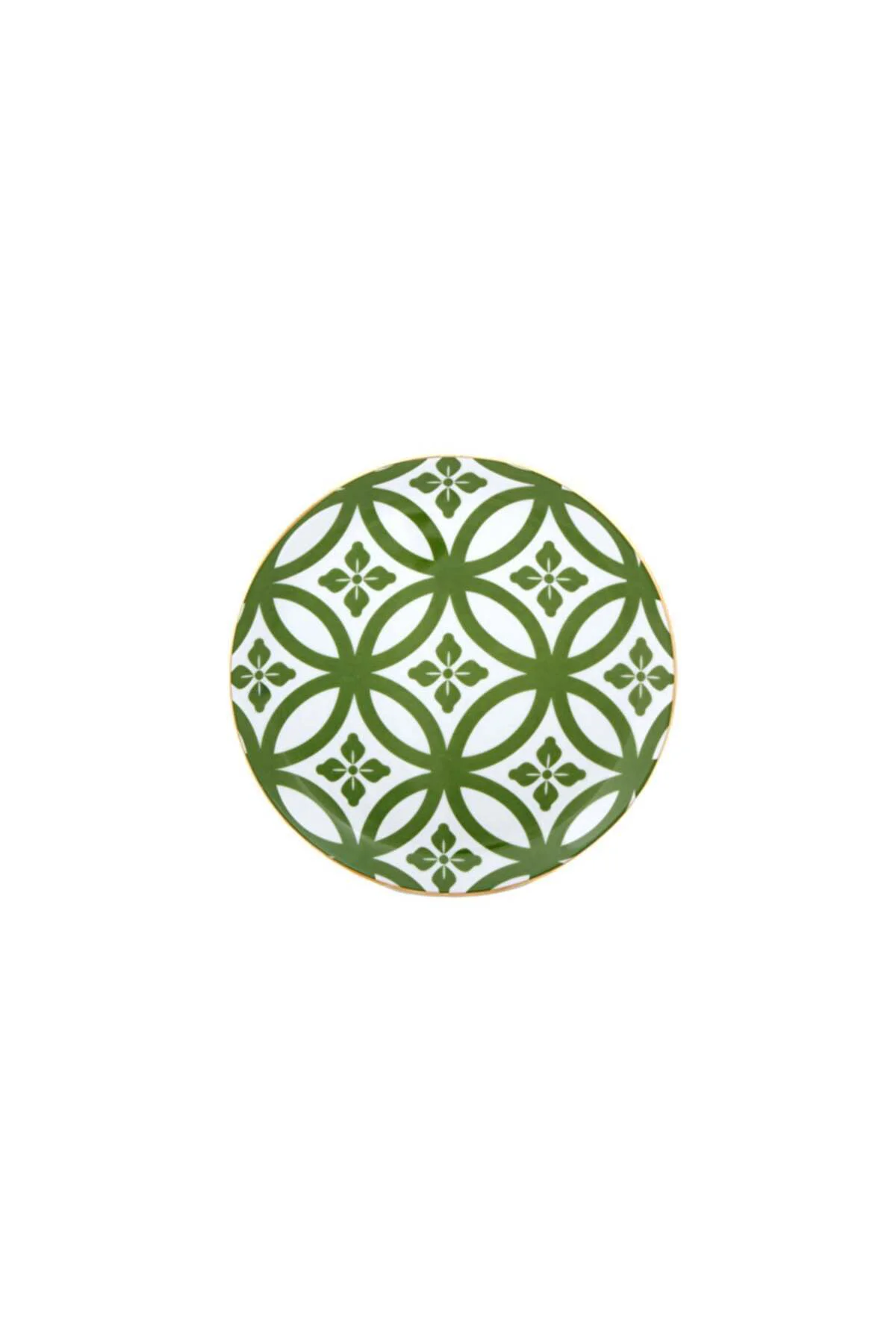 Morocco Ds1 Yeşil Düz Tabak 17 Cm