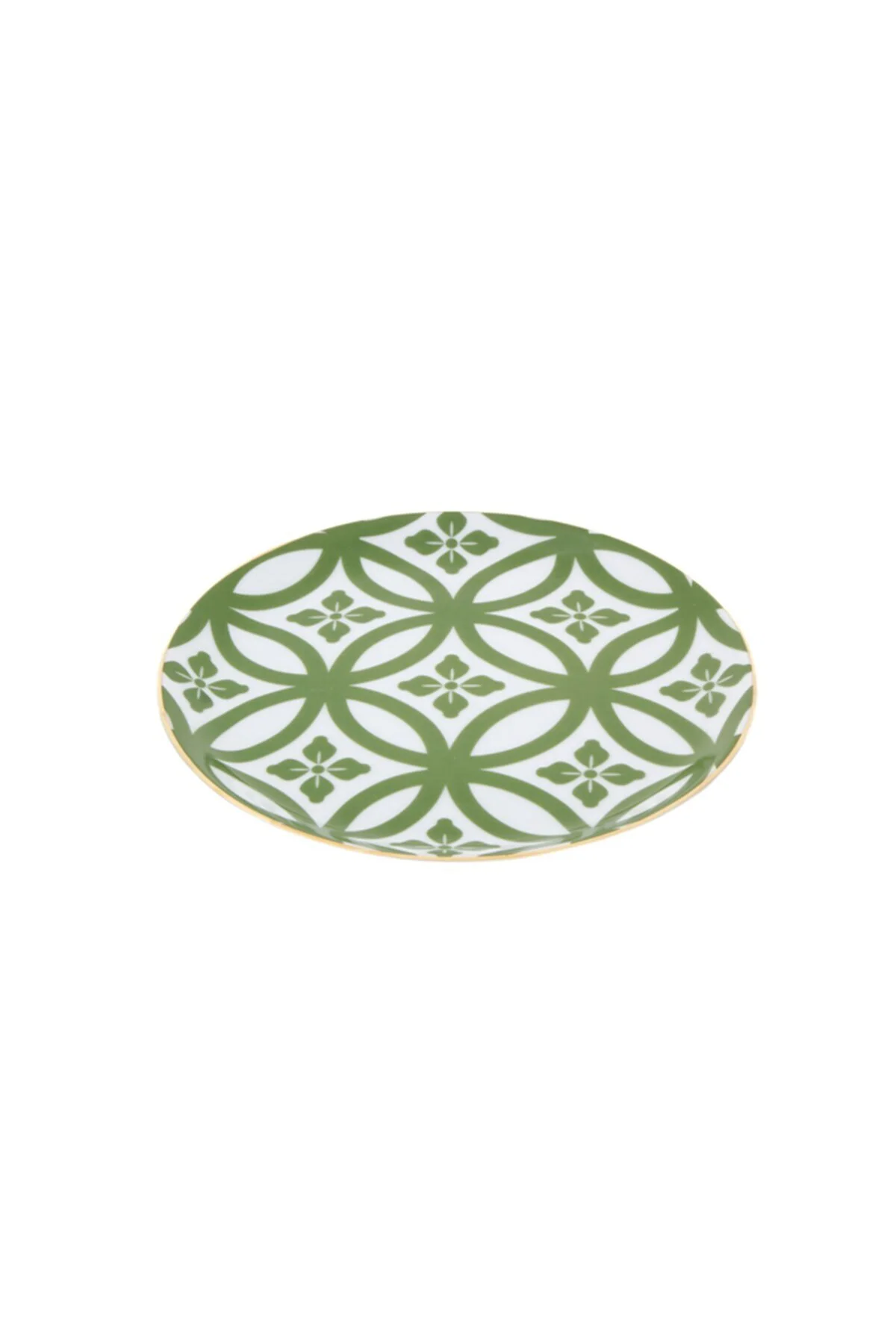Morocco Ds1 Yeşil Düz Tabak 17 Cm