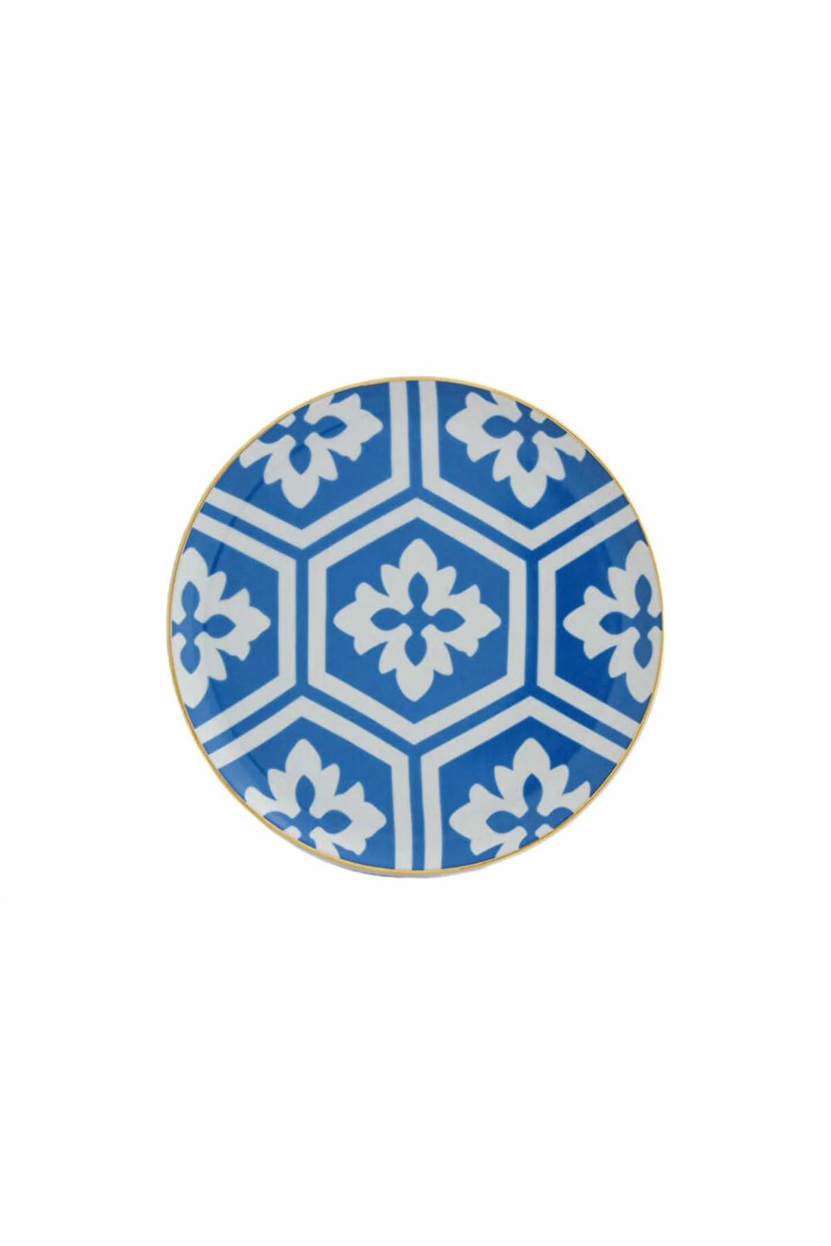 Morocco Ds2 Mavi Düz Tabak 17 Cm
