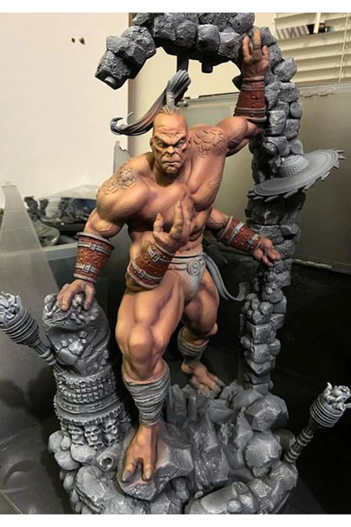 Mortal Kombat Goro Figür Mortal Kombat Goro Obje Büyük Boy 25CM