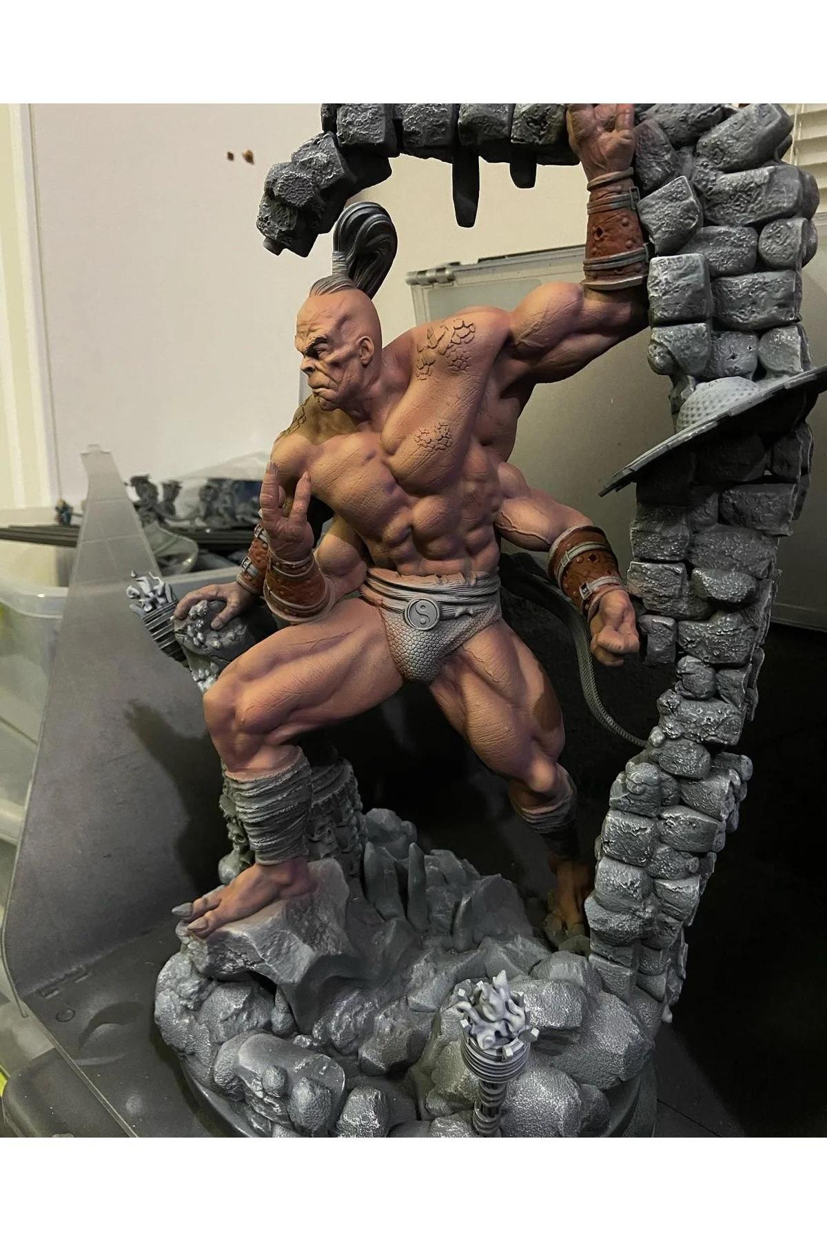 Mortal Kombat Goro Figür Mortal Kombat Goro Obje Büyük Boy 25CM