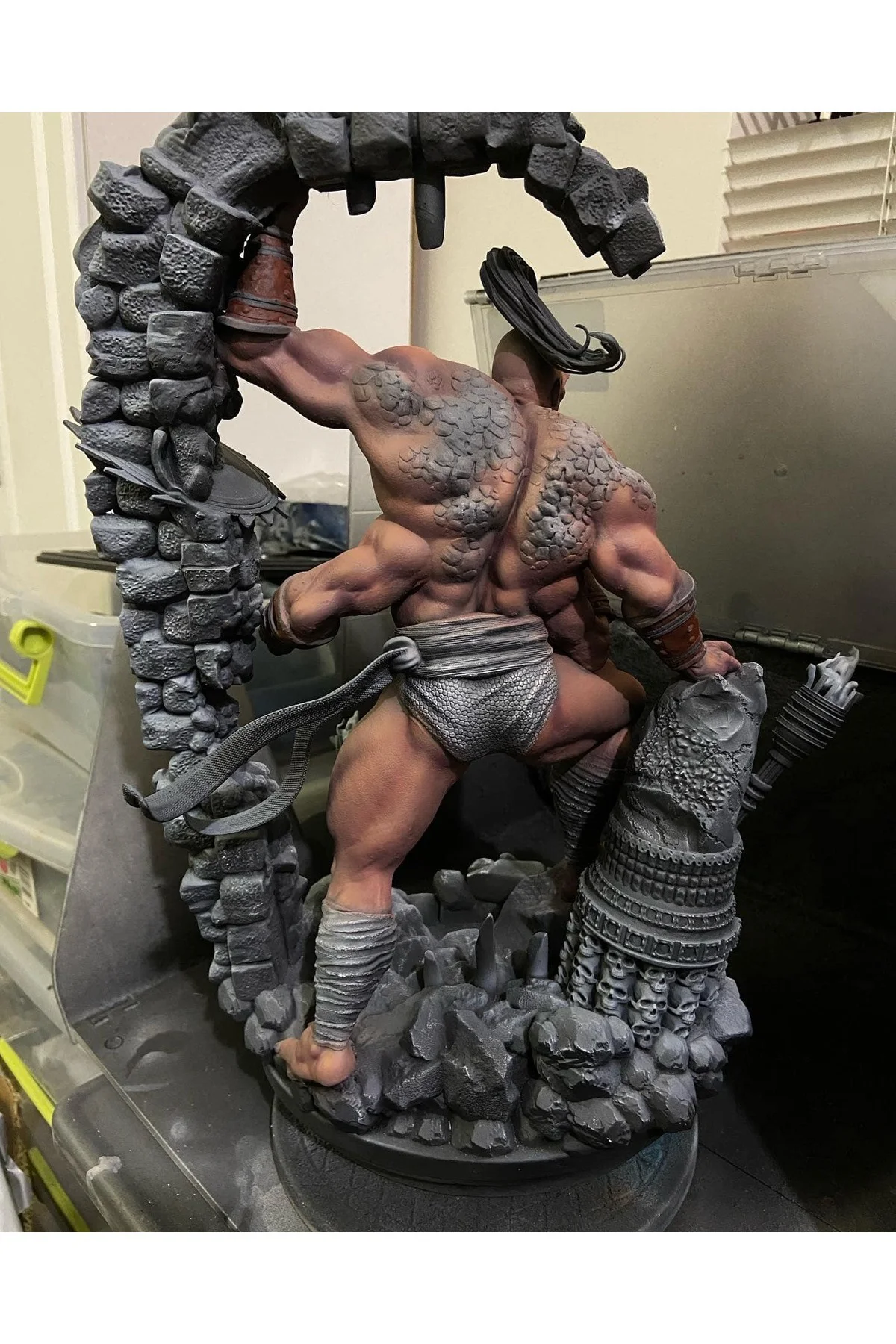 Mortal Kombat Goro Figür Mortal Kombat Goro Obje Büyük Boy 25CM